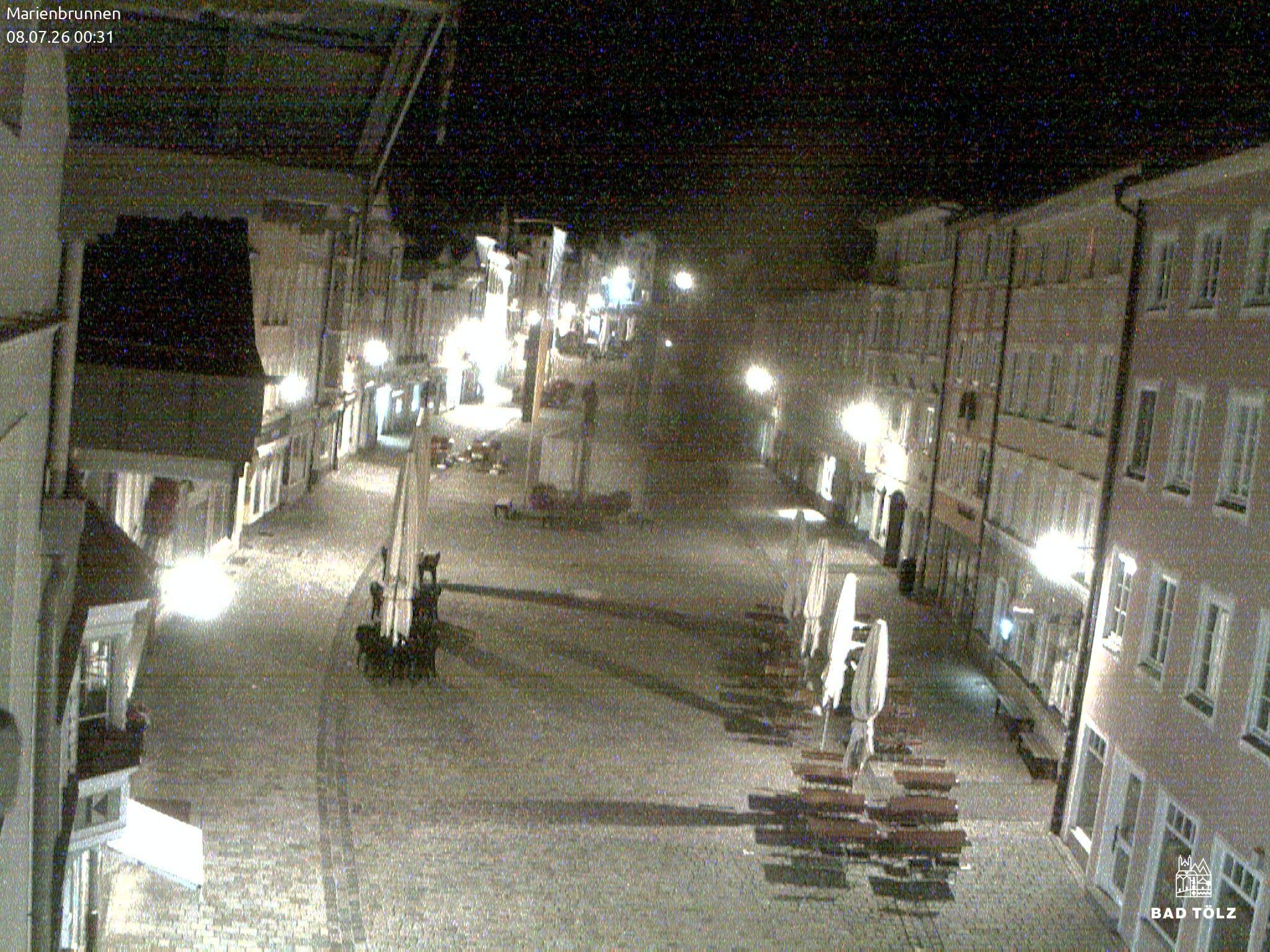 Archiv Foto Webcam Blick auf den Marienbrunnen Bad Tölz