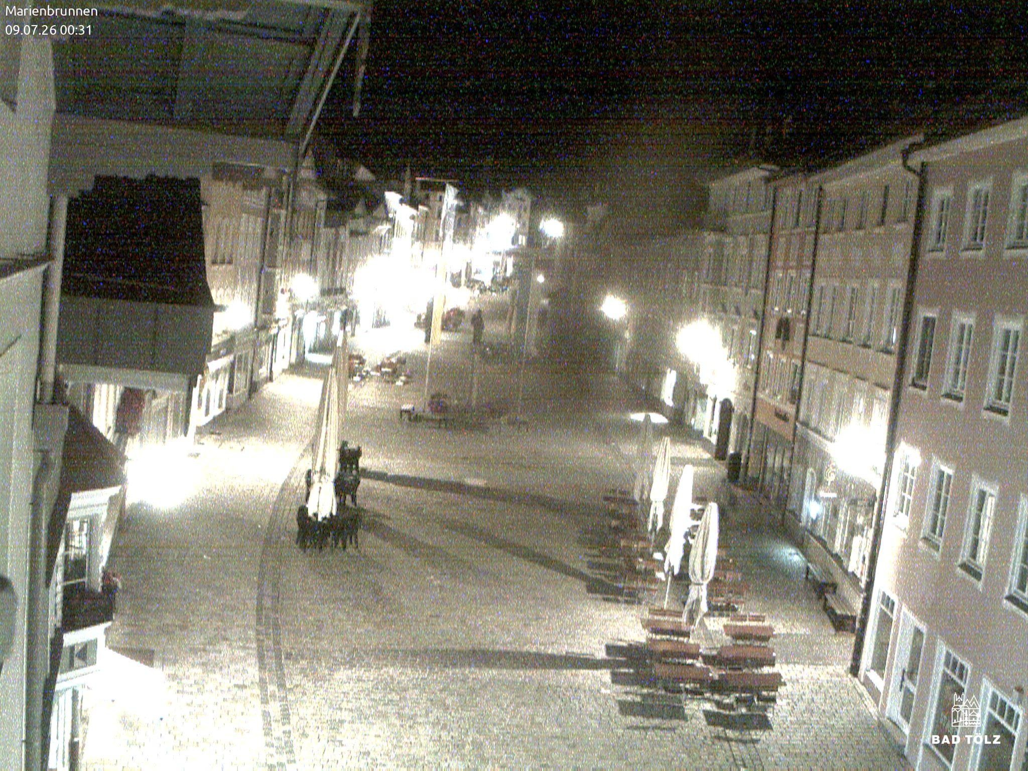 Archiv Foto Webcam Blick auf den Marienbrunnen Bad Tölz