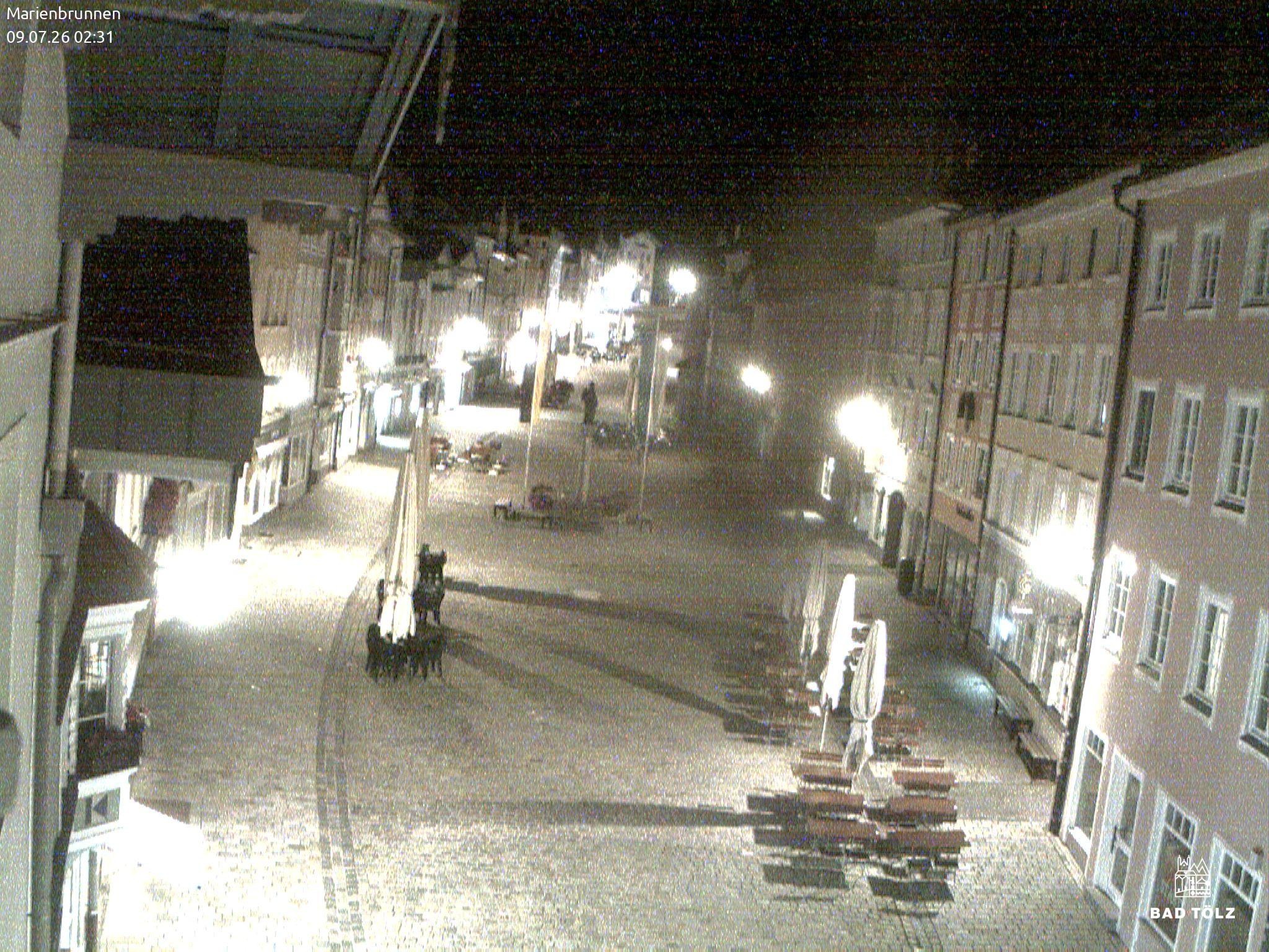 Archiv Foto Webcam Blick auf den Marienbrunnen Bad Tölz