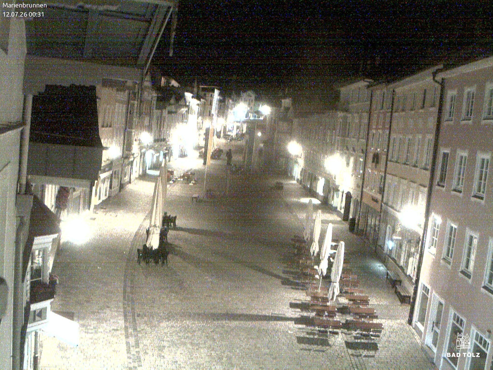 Archiv Foto Webcam Blick auf den Marienbrunnen Bad Tölz