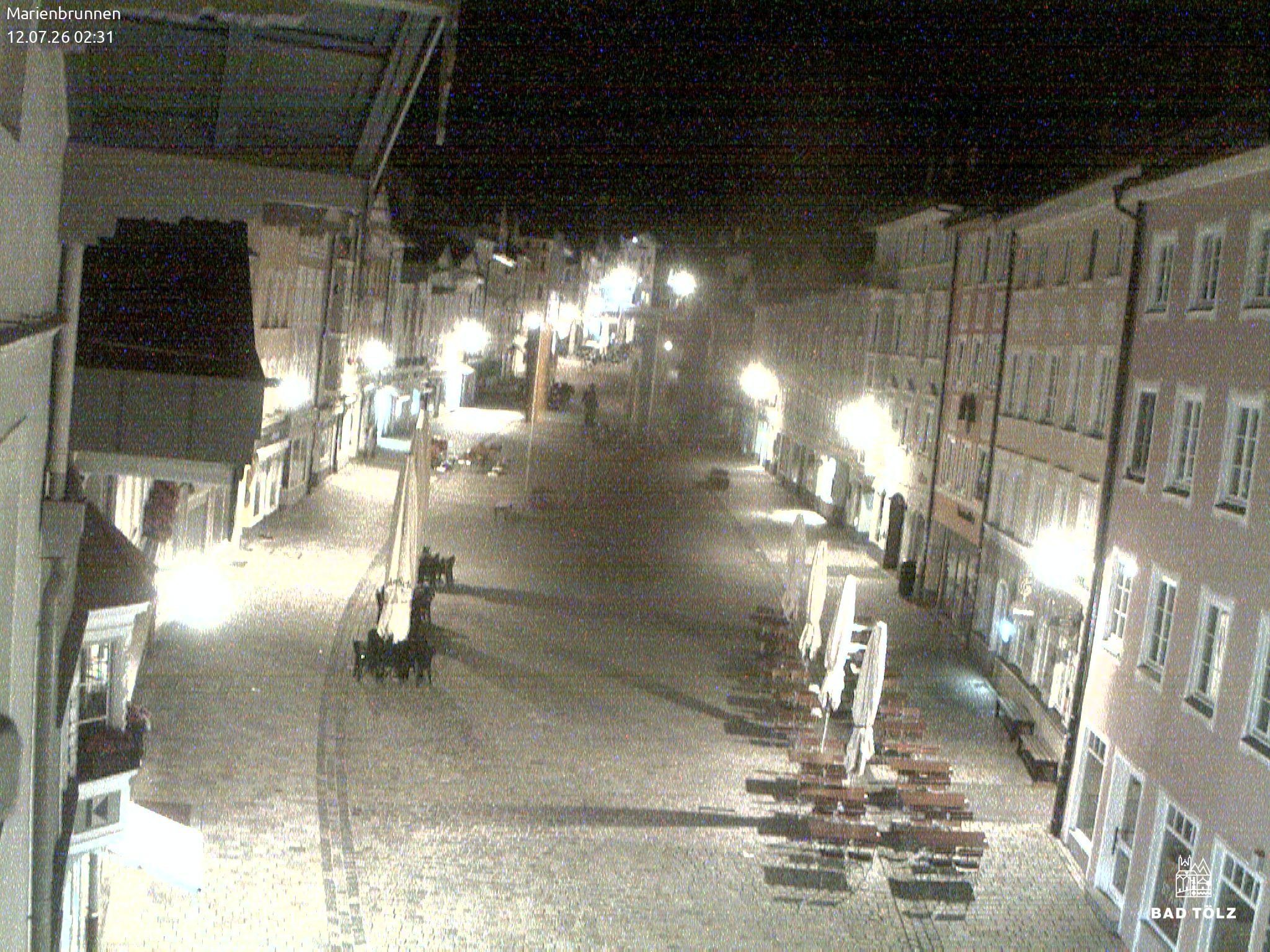 Archiv Foto Webcam Blick auf den Marienbrunnen Bad Tölz