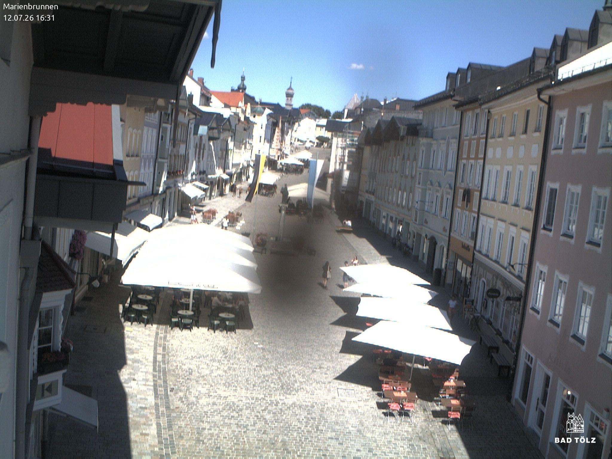 Archived image Webcam Marienbrunnen - Bad Tölz