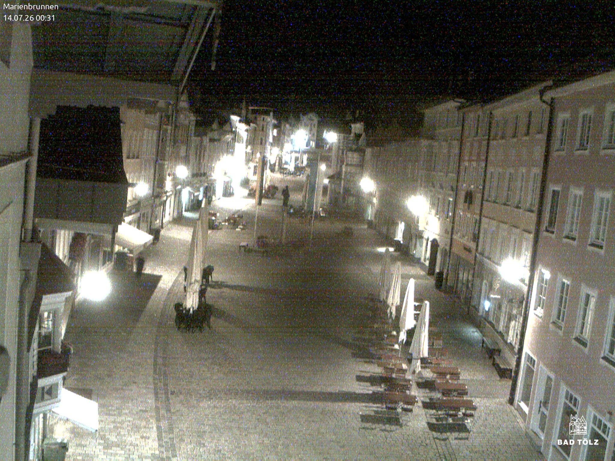 Archiv Foto Webcam Blick auf den Marienbrunnen Bad Tölz