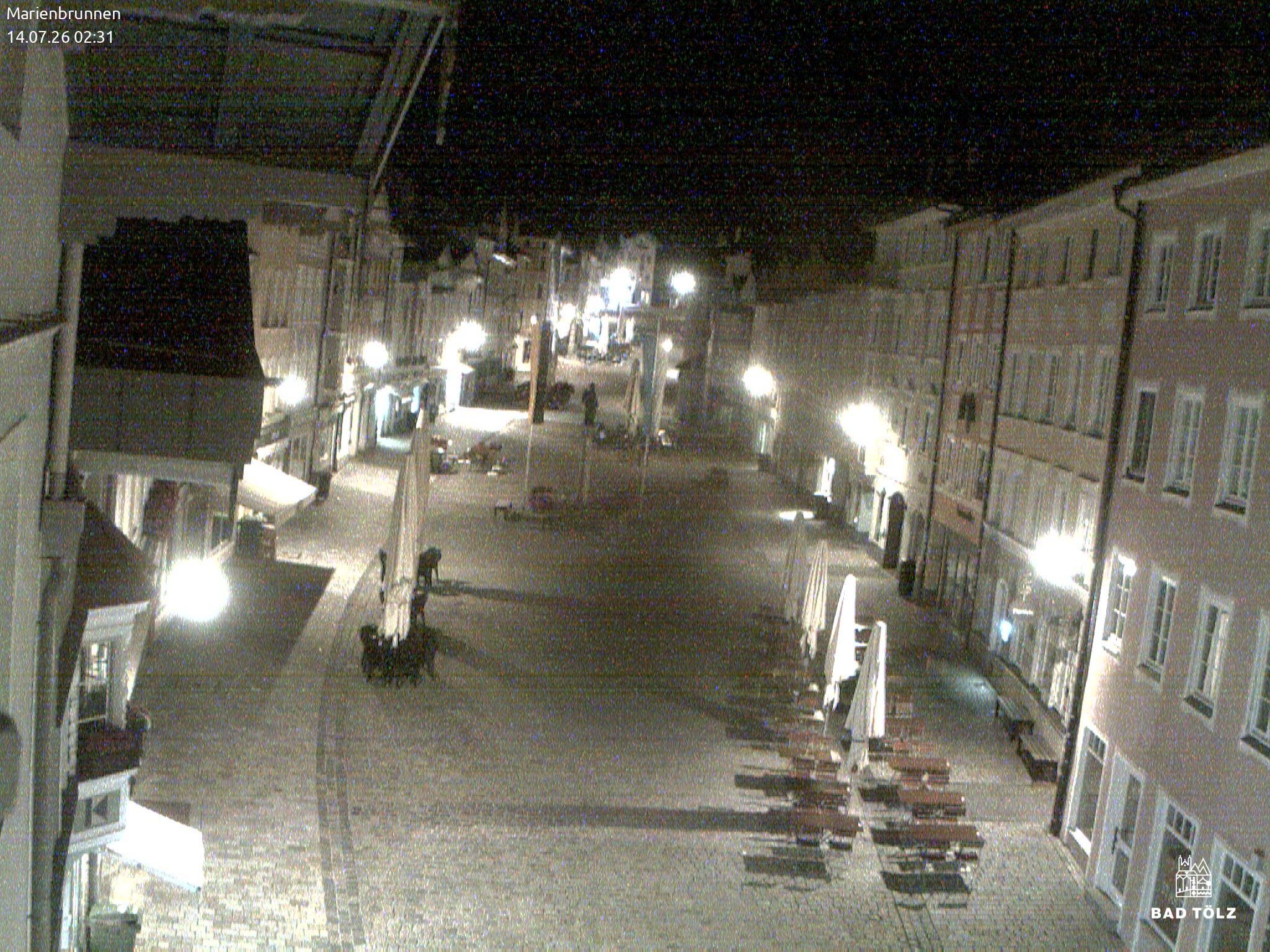 Archiv Foto Webcam Blick auf den Marienbrunnen Bad Tölz