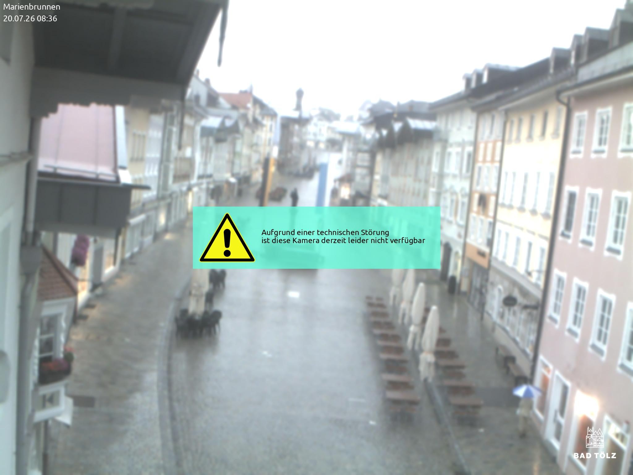 Archived image Webcam Marienbrunnen - Bad Tölz