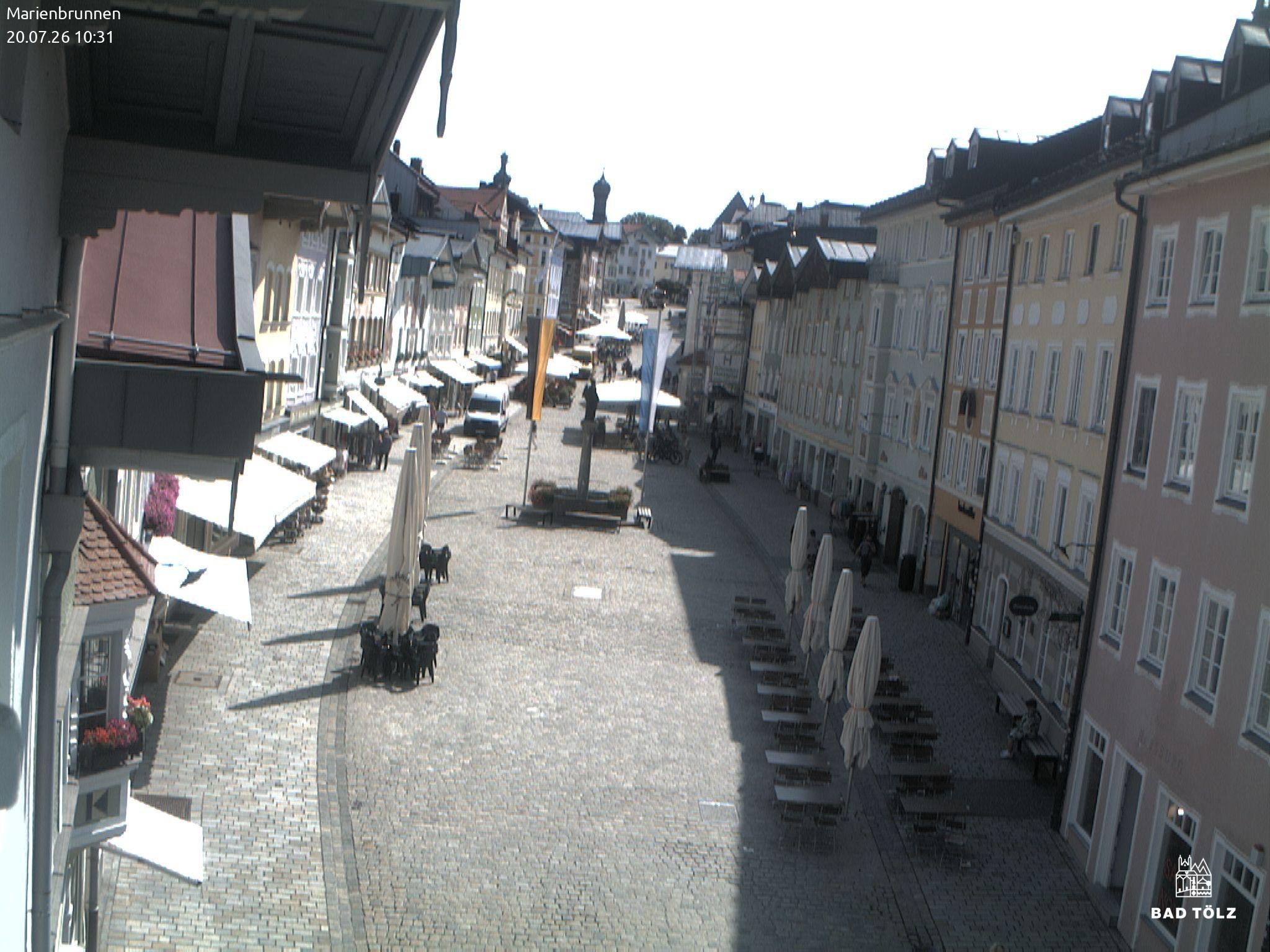 Archived image Webcam Marienbrunnen - Bad Tölz