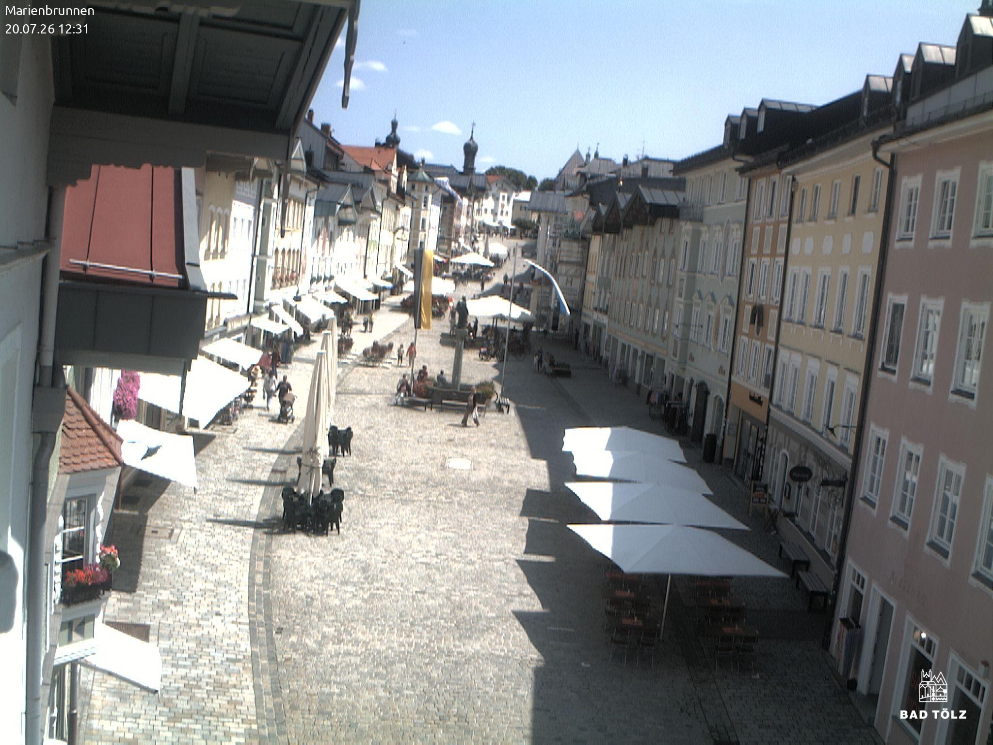 Archived image Webcam Marienbrunnen - Bad Tölz