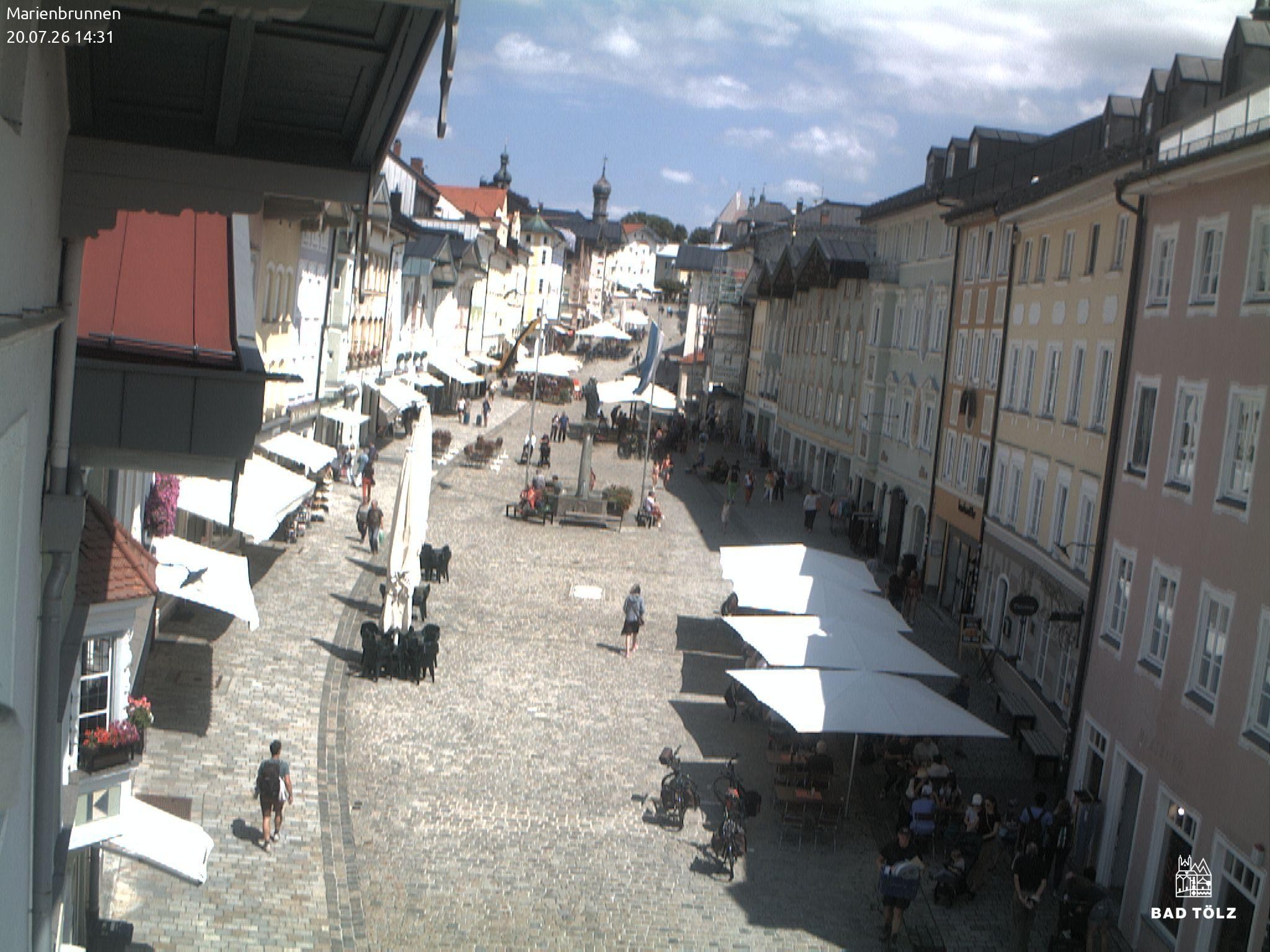 Archived image Webcam Marienbrunnen - Bad Tölz