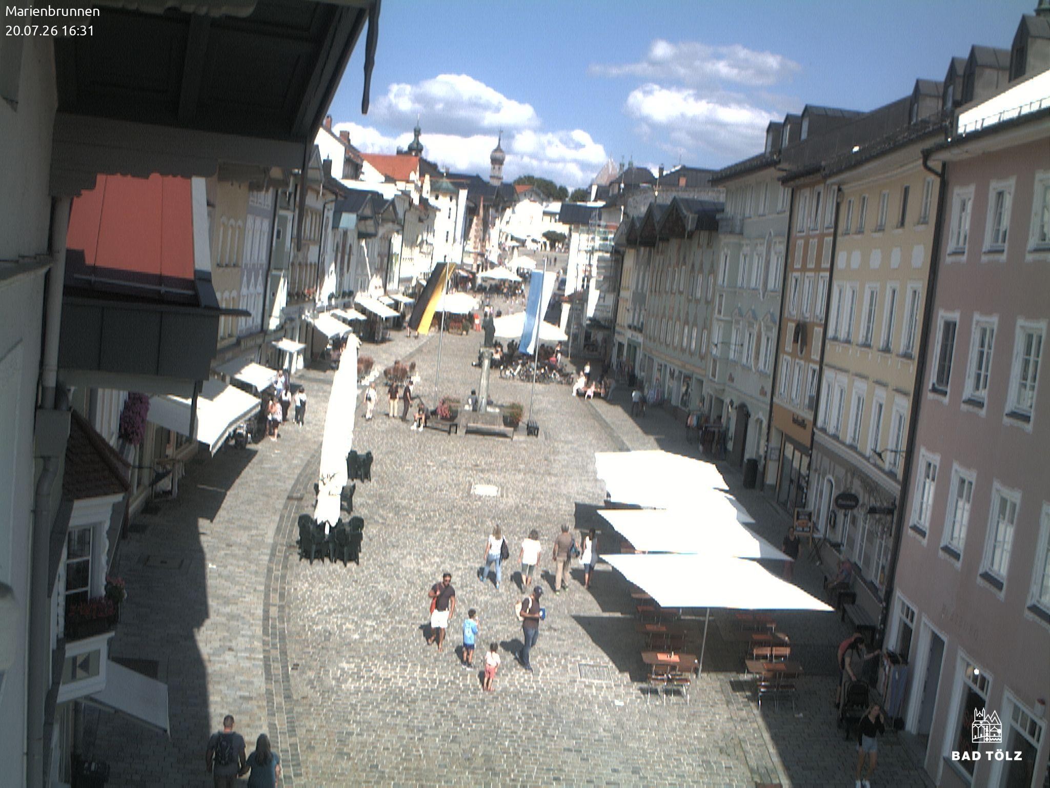 Archived image Webcam Marienbrunnen - Bad Tölz