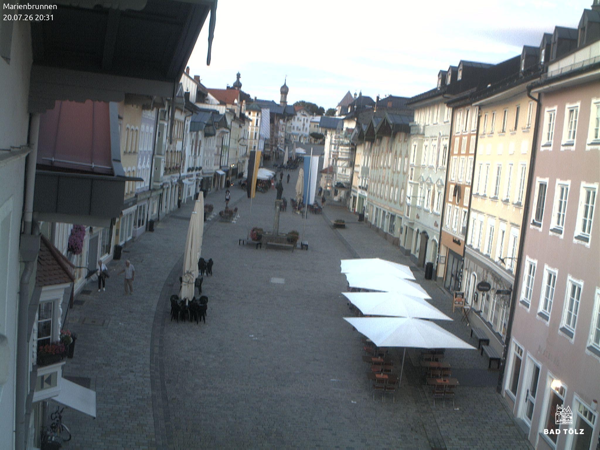 Archived image Webcam Marienbrunnen - Bad Tölz