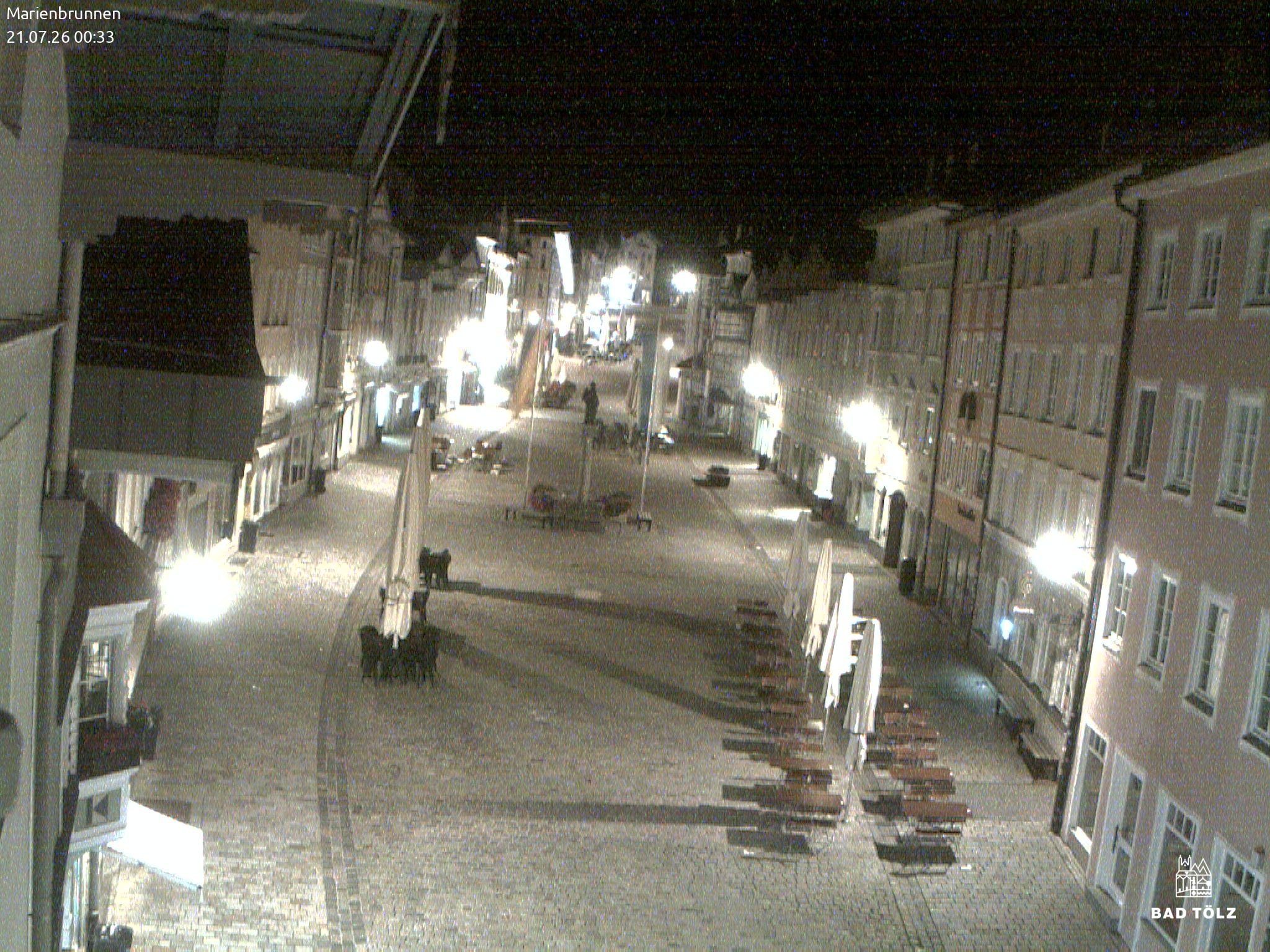 Archiv Foto Webcam Blick auf den Marienbrunnen Bad Tölz