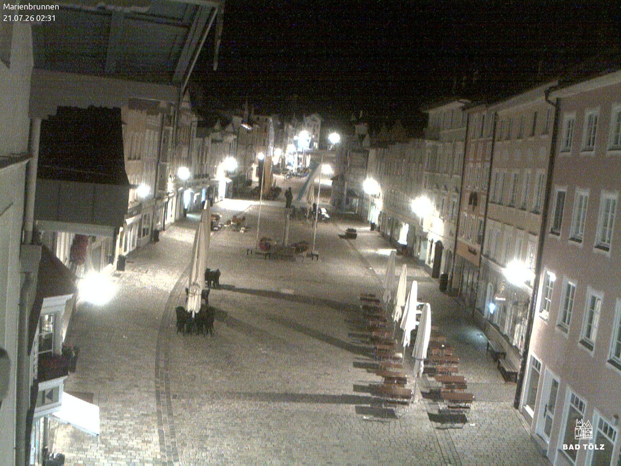 Archiv Foto Webcam Blick auf den Marienbrunnen Bad Tölz