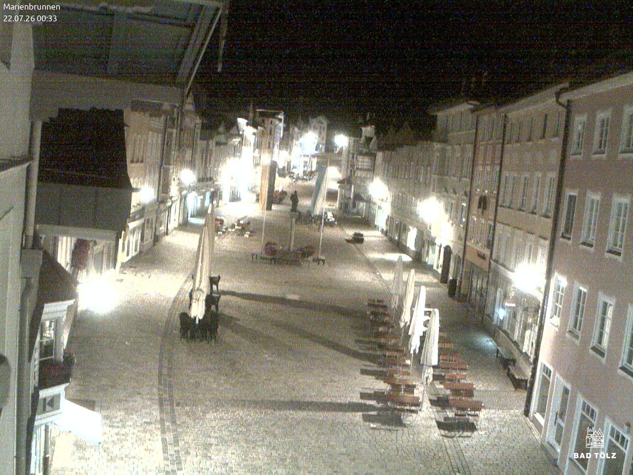 Archiv Foto Webcam Blick auf den Marienbrunnen Bad Tölz