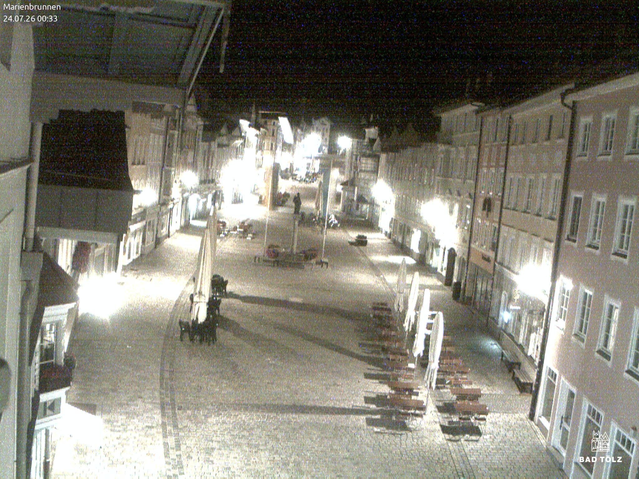 Archiv Foto Webcam Blick auf den Marienbrunnen Bad Tölz