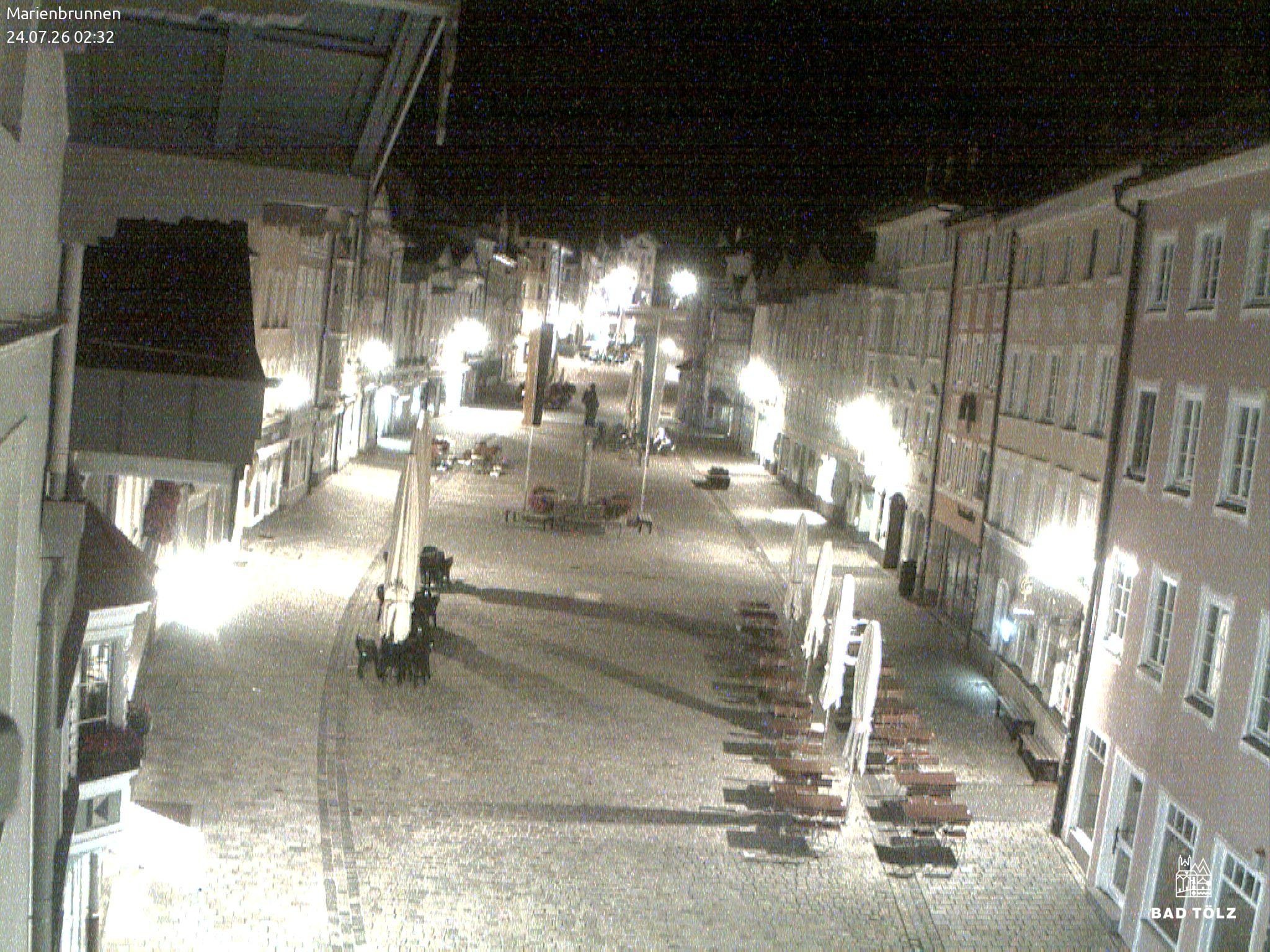 Archiv Foto Webcam Blick auf den Marienbrunnen Bad Tölz