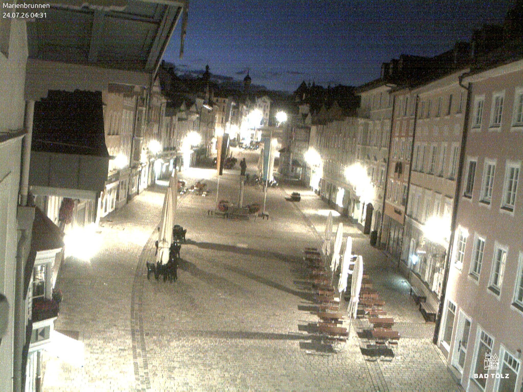 Archiv Foto Webcam Blick auf den Marienbrunnen Bad Tölz