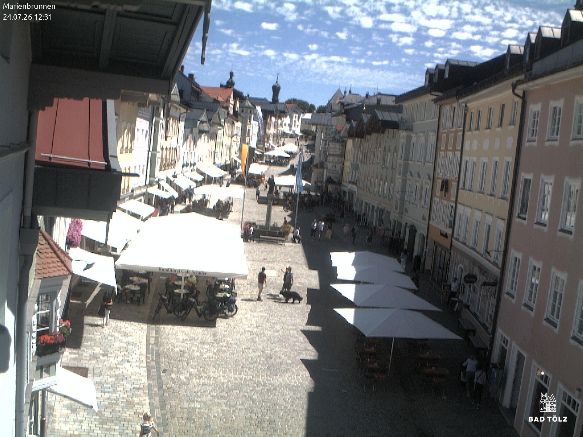 Archived image Webcam Marienbrunnen - Bad Tölz