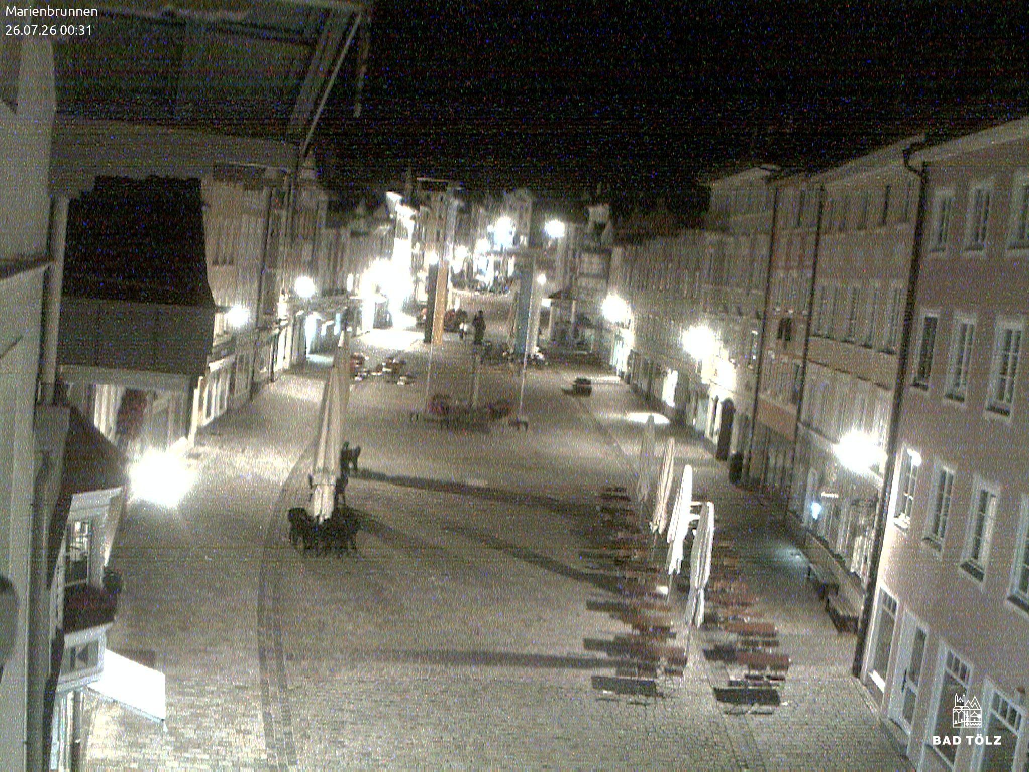 Archiv Foto Webcam Blick auf den Marienbrunnen Bad Tölz