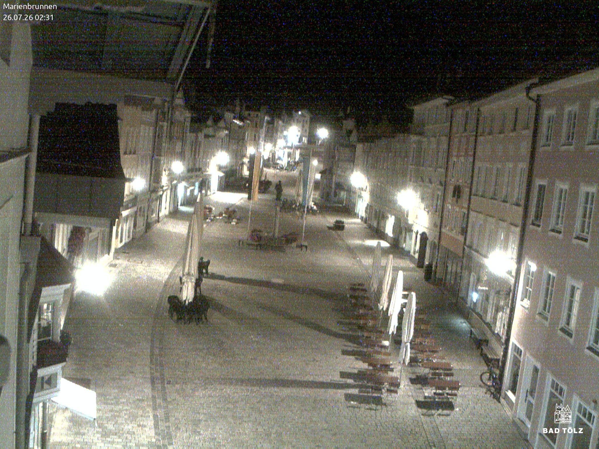 Archiv Foto Webcam Blick auf den Marienbrunnen Bad Tölz