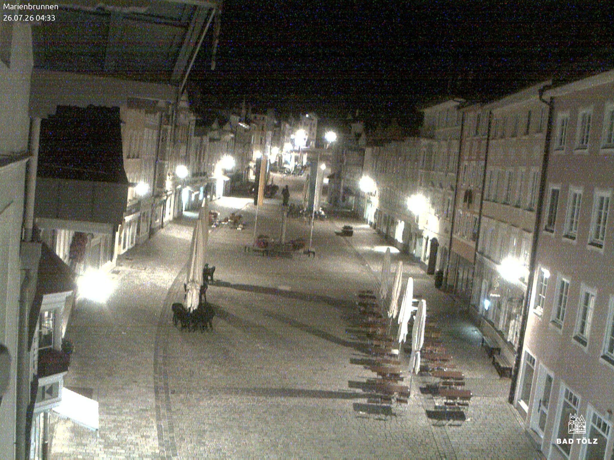 Archiv Foto Webcam Blick auf den Marienbrunnen Bad Tölz