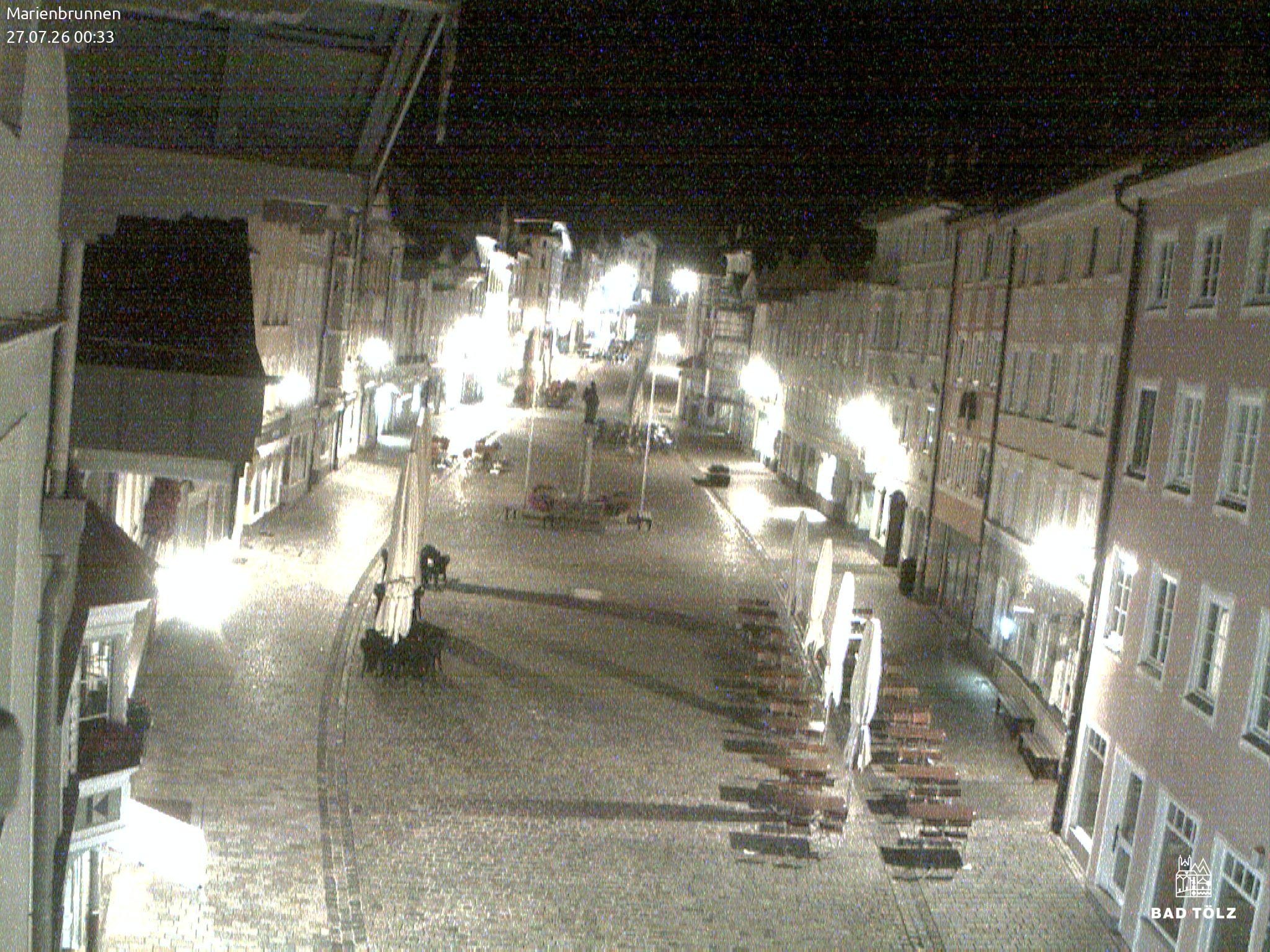 Archiv Foto Webcam Blick auf den Marienbrunnen Bad Tölz