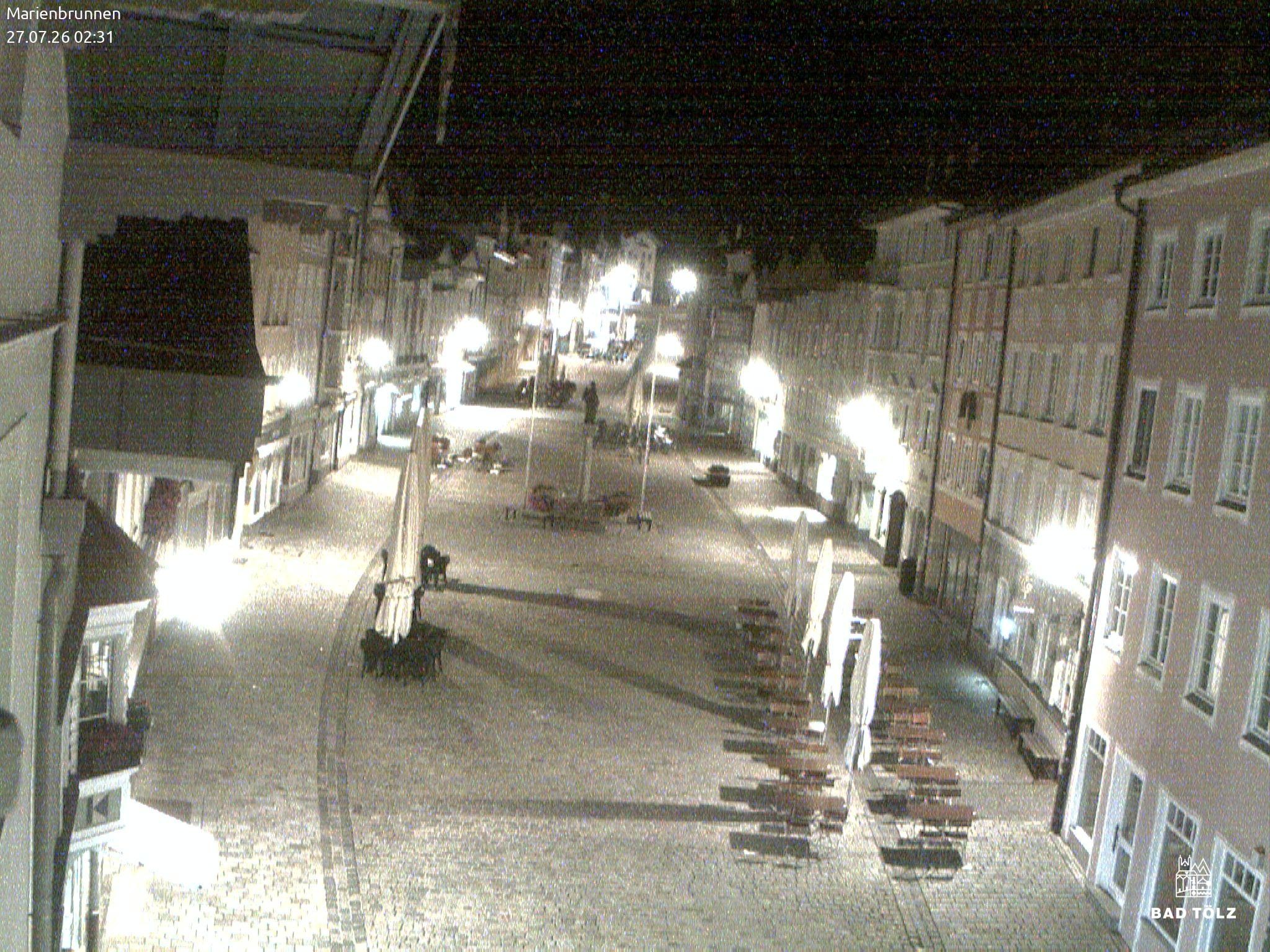 Archiv Foto Webcam Blick auf den Marienbrunnen Bad Tölz