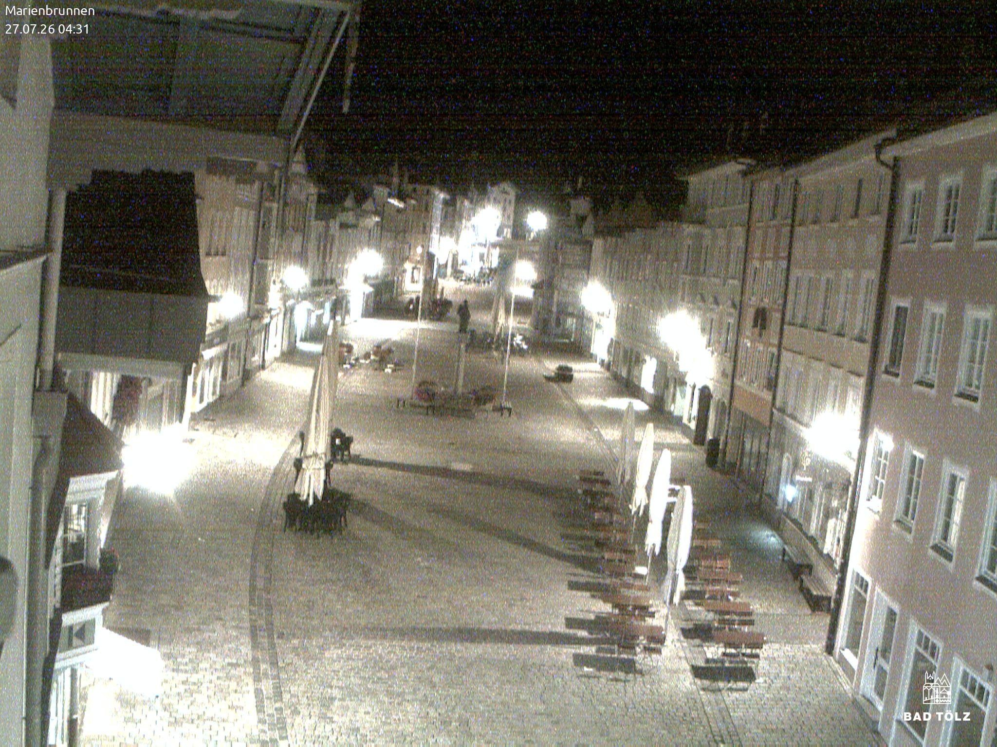 Archiv Foto Webcam Blick auf den Marienbrunnen Bad Tölz