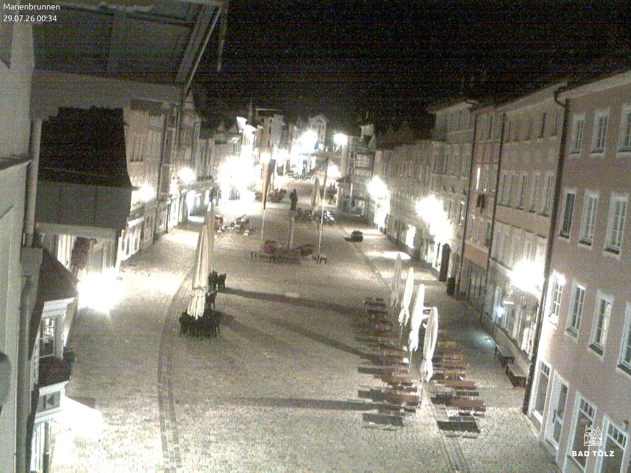 Archiv Foto Webcam Blick auf den Marienbrunnen Bad Tölz