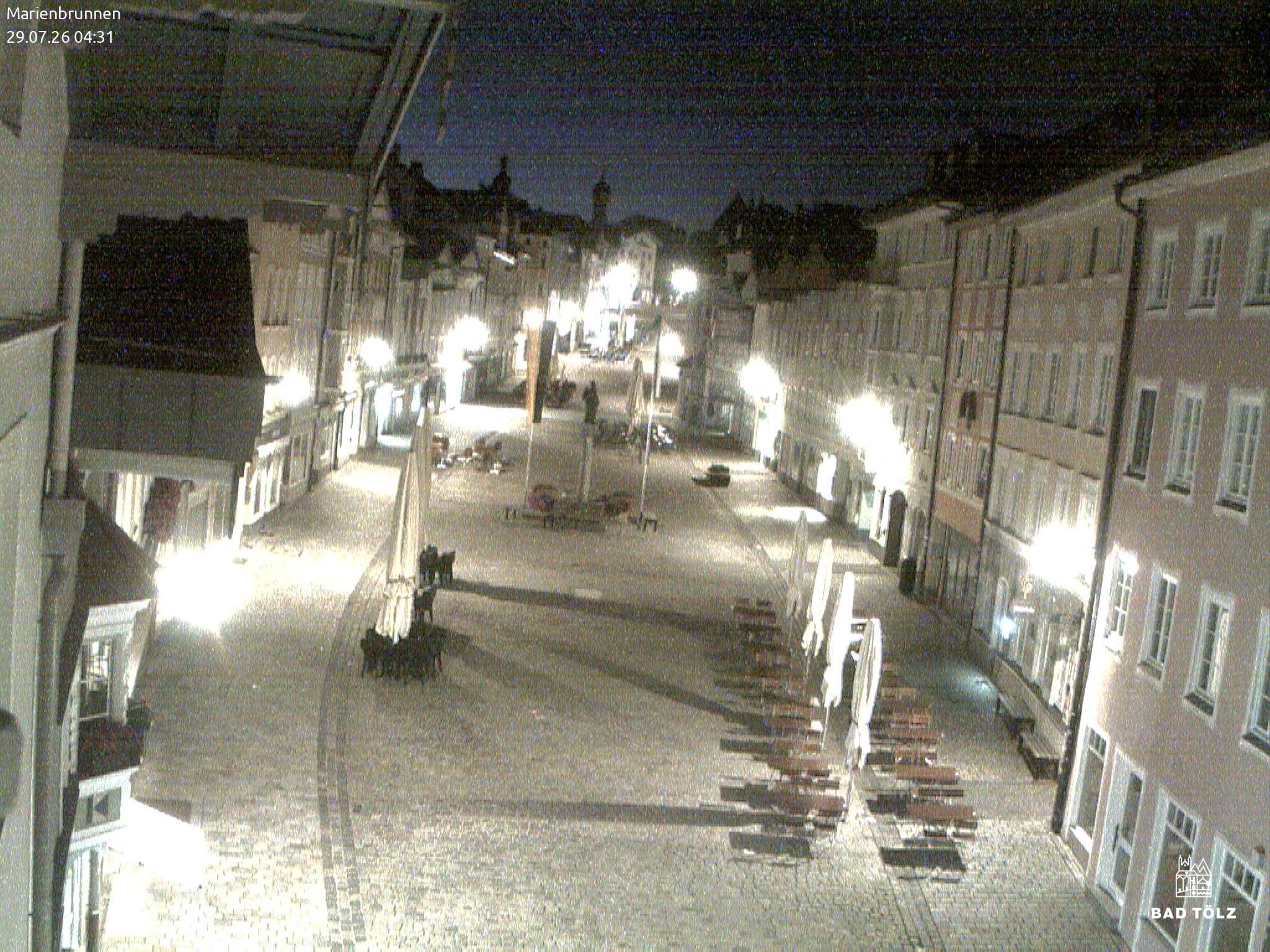 Archiv Foto Webcam Blick auf den Marienbrunnen Bad Tölz