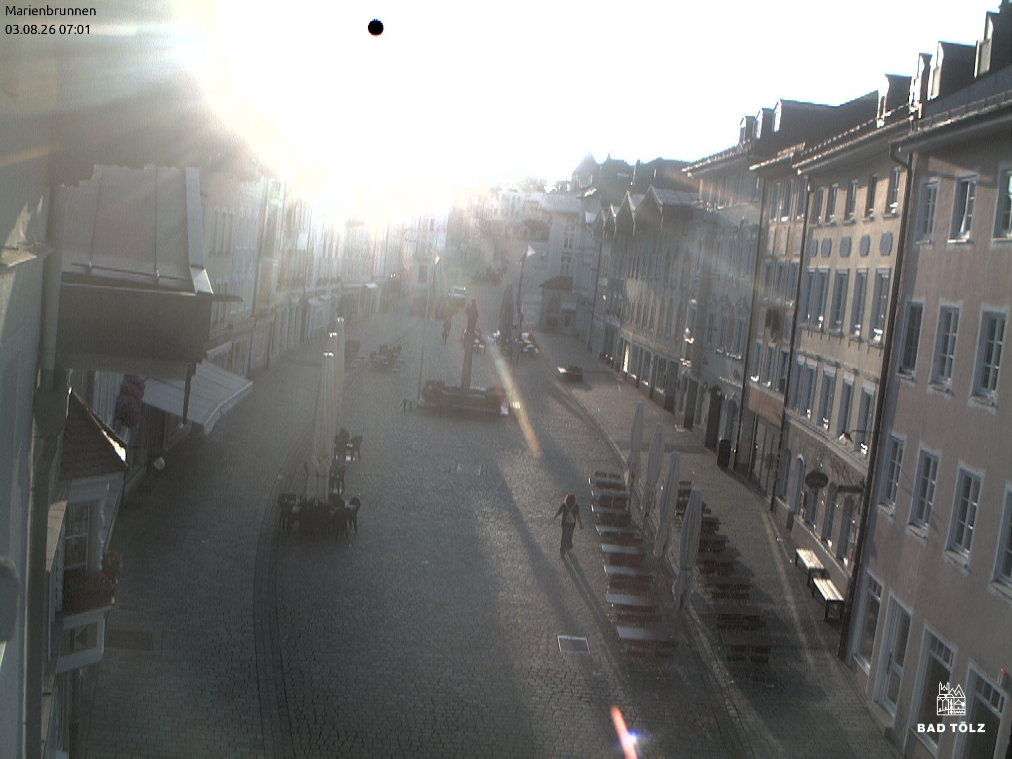 Archiv Foto Webcam Blick auf den Marienbrunnen Bad Tölz