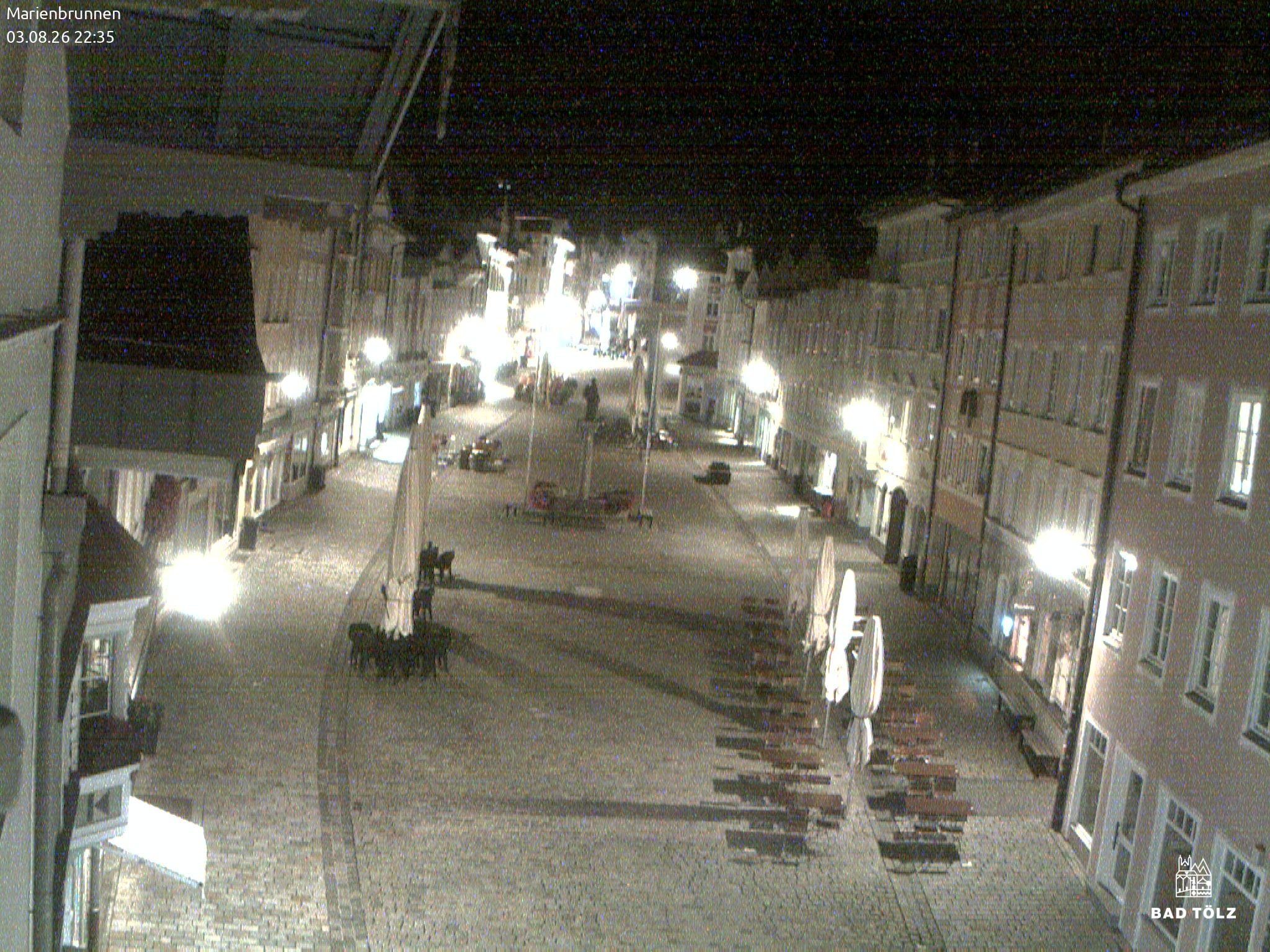 Archiv Foto Webcam Blick auf den Marienbrunnen Bad Tölz
