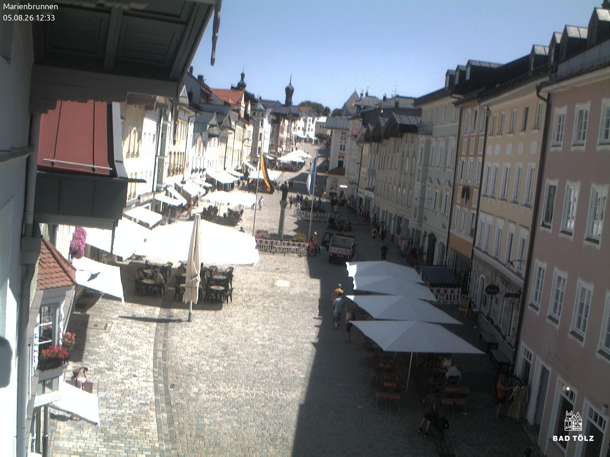 Archived image Webcam Marienbrunnen - Bad Tölz