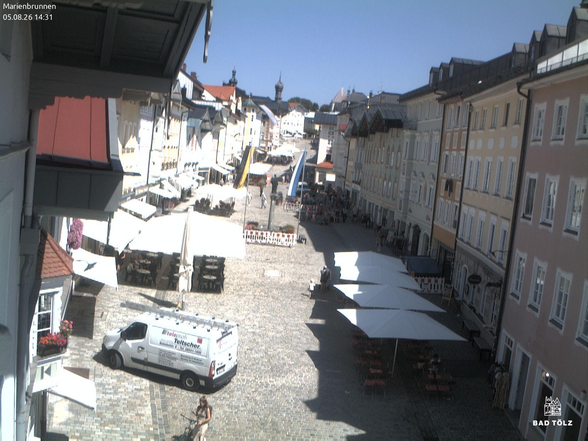Archived image Webcam Marienbrunnen - Bad Tölz