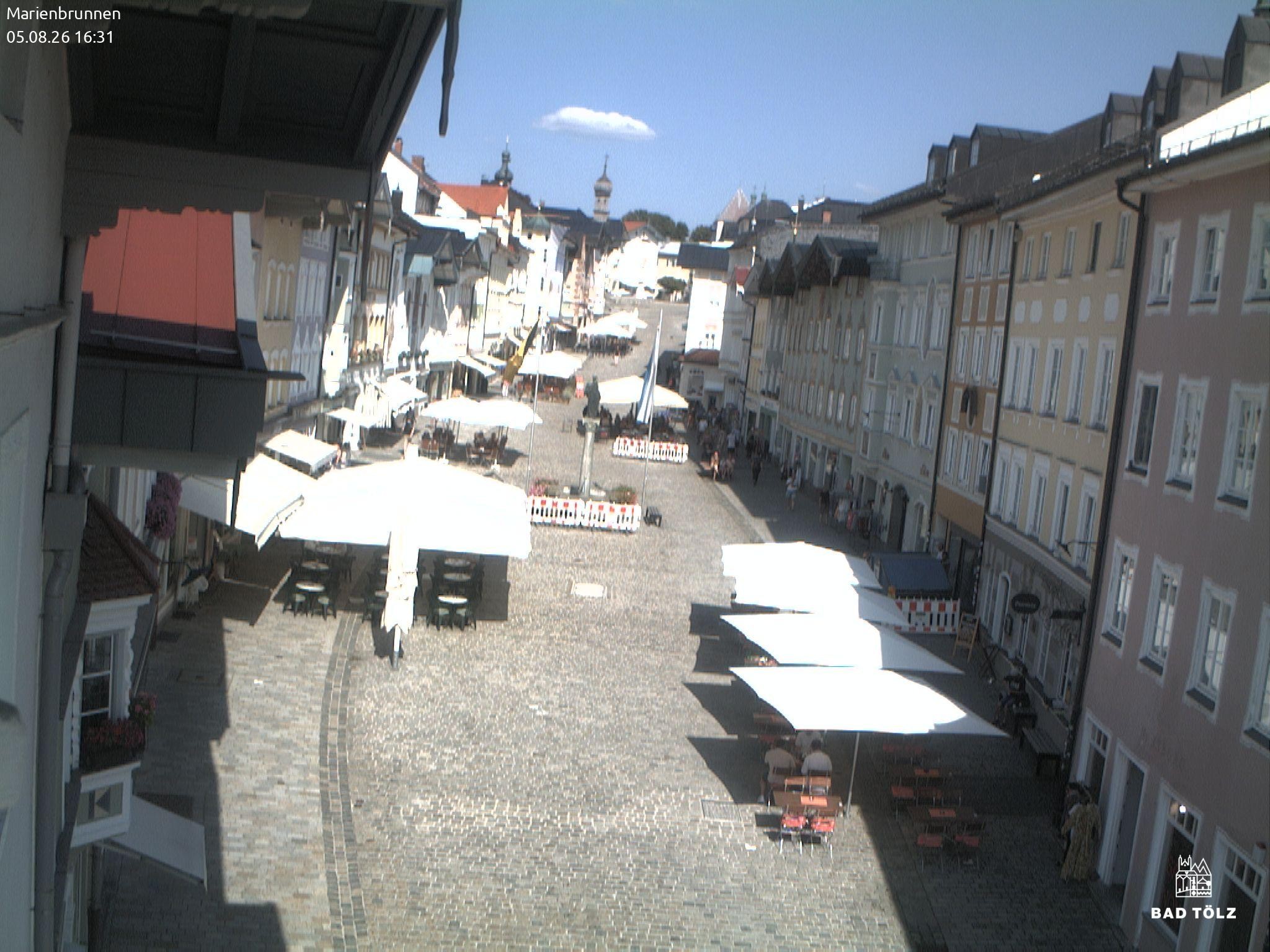 Archived image Webcam Marienbrunnen - Bad Tölz
