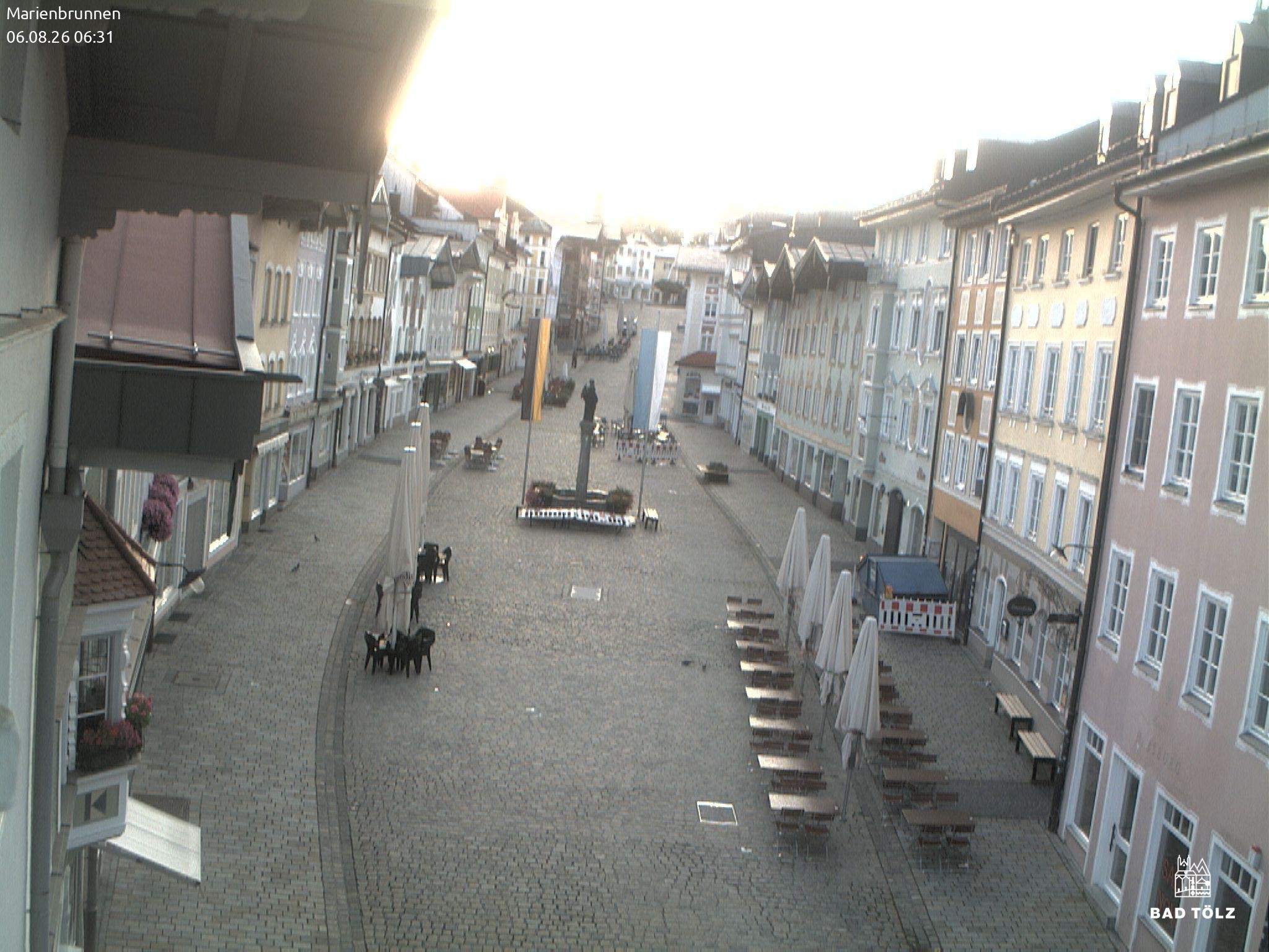 Archived image Webcam Marienbrunnen - Bad Tölz