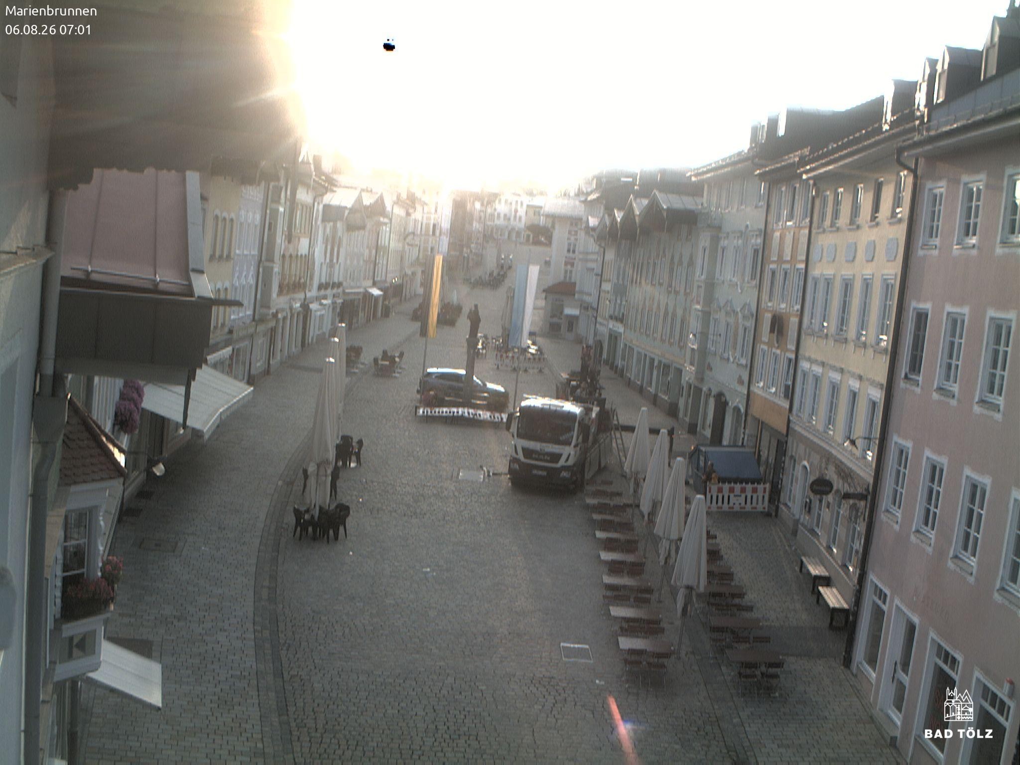 Archived image Webcam Marienbrunnen - Bad Tölz