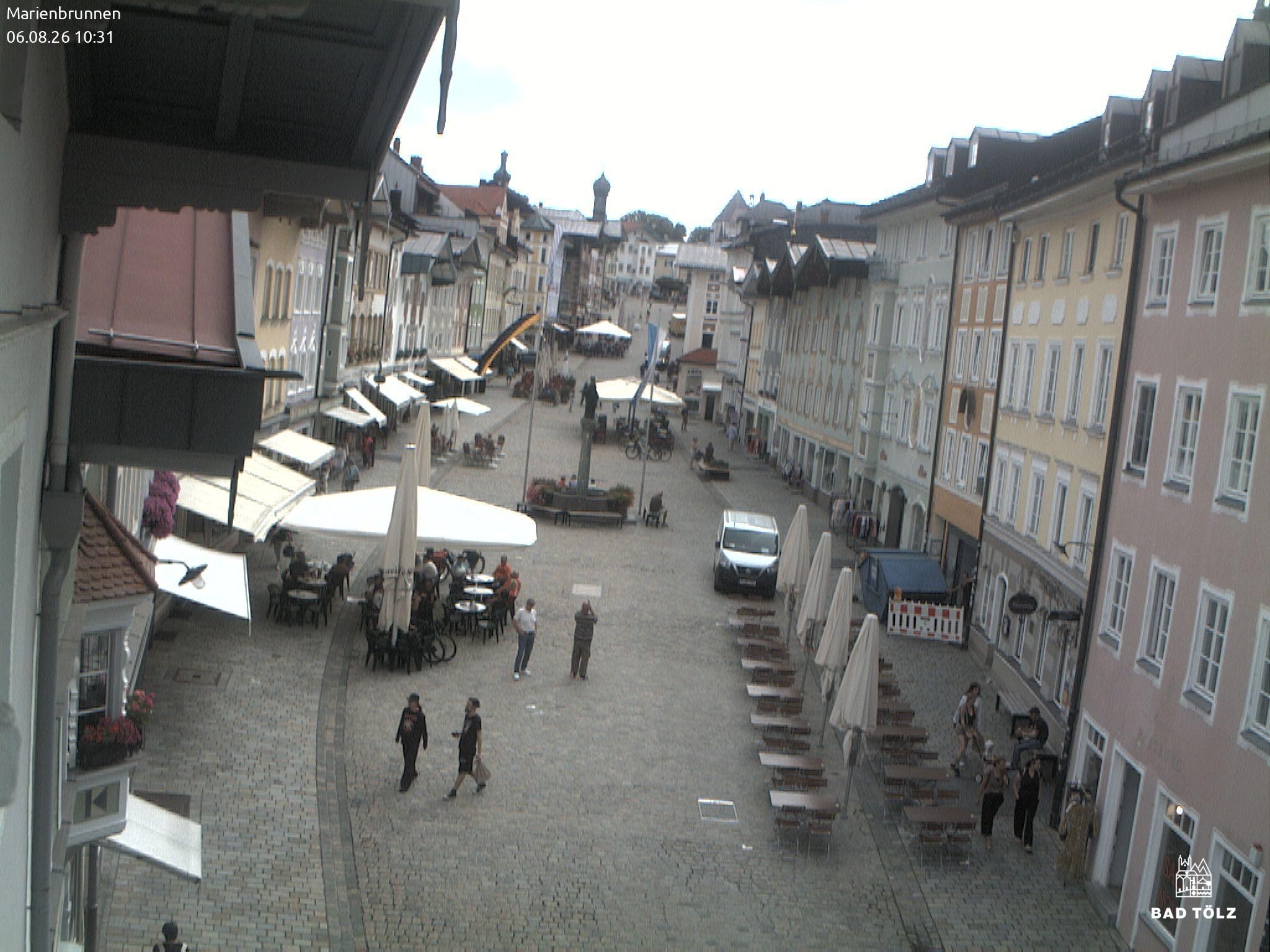 Archived image Webcam Marienbrunnen - Bad Tölz