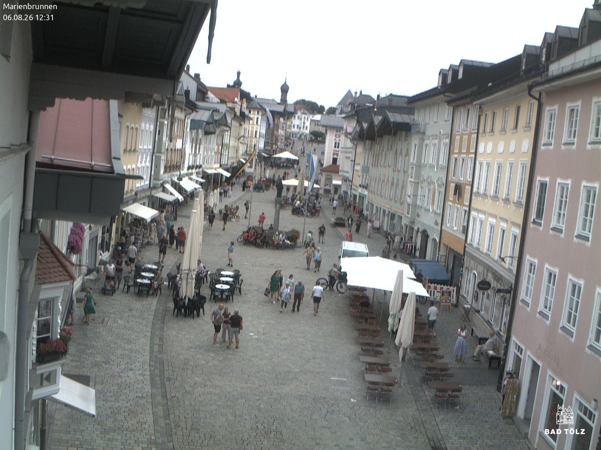 Archived image Webcam Marienbrunnen - Bad Tölz
