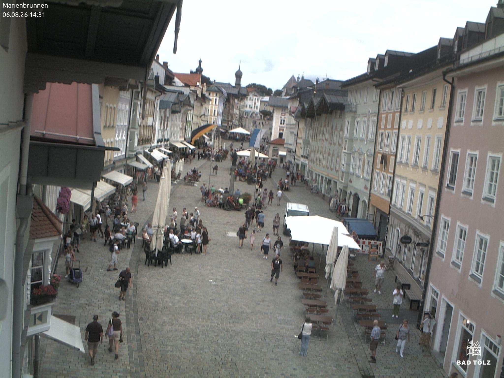 Archived image Webcam Marienbrunnen - Bad Tölz