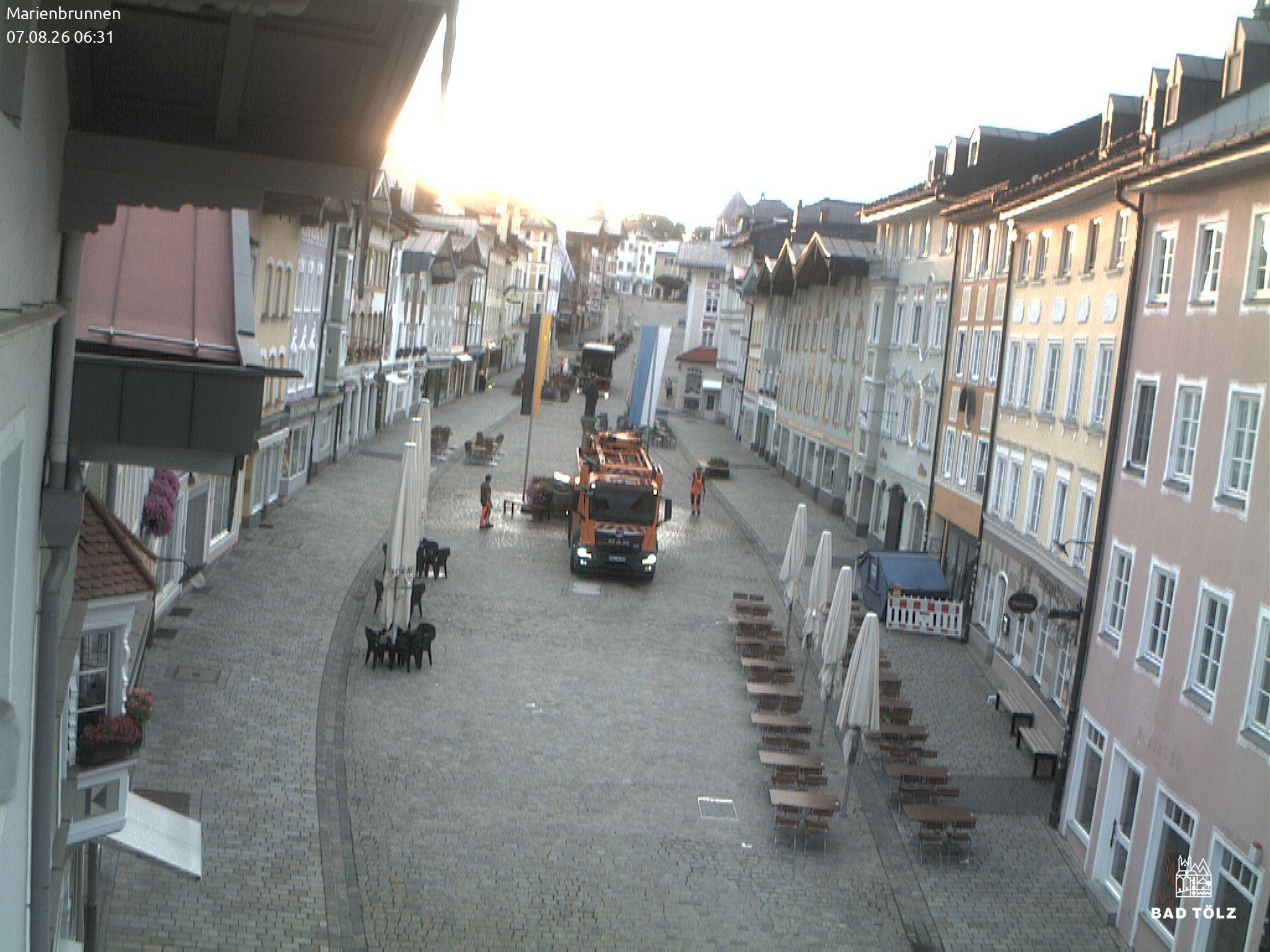 Archived image Webcam Marienbrunnen - Bad Tölz