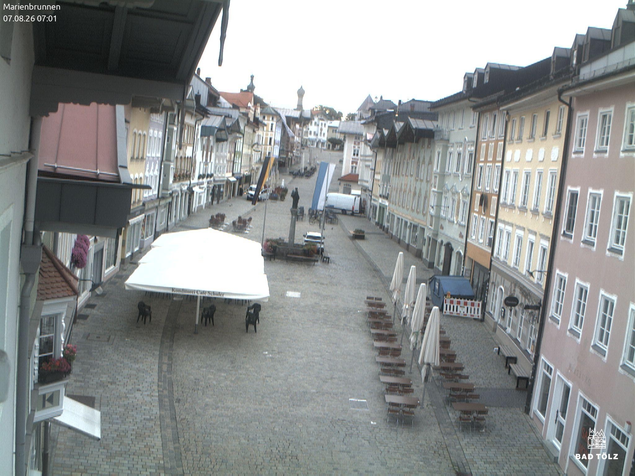 Archived image Webcam Marienbrunnen - Bad Tölz