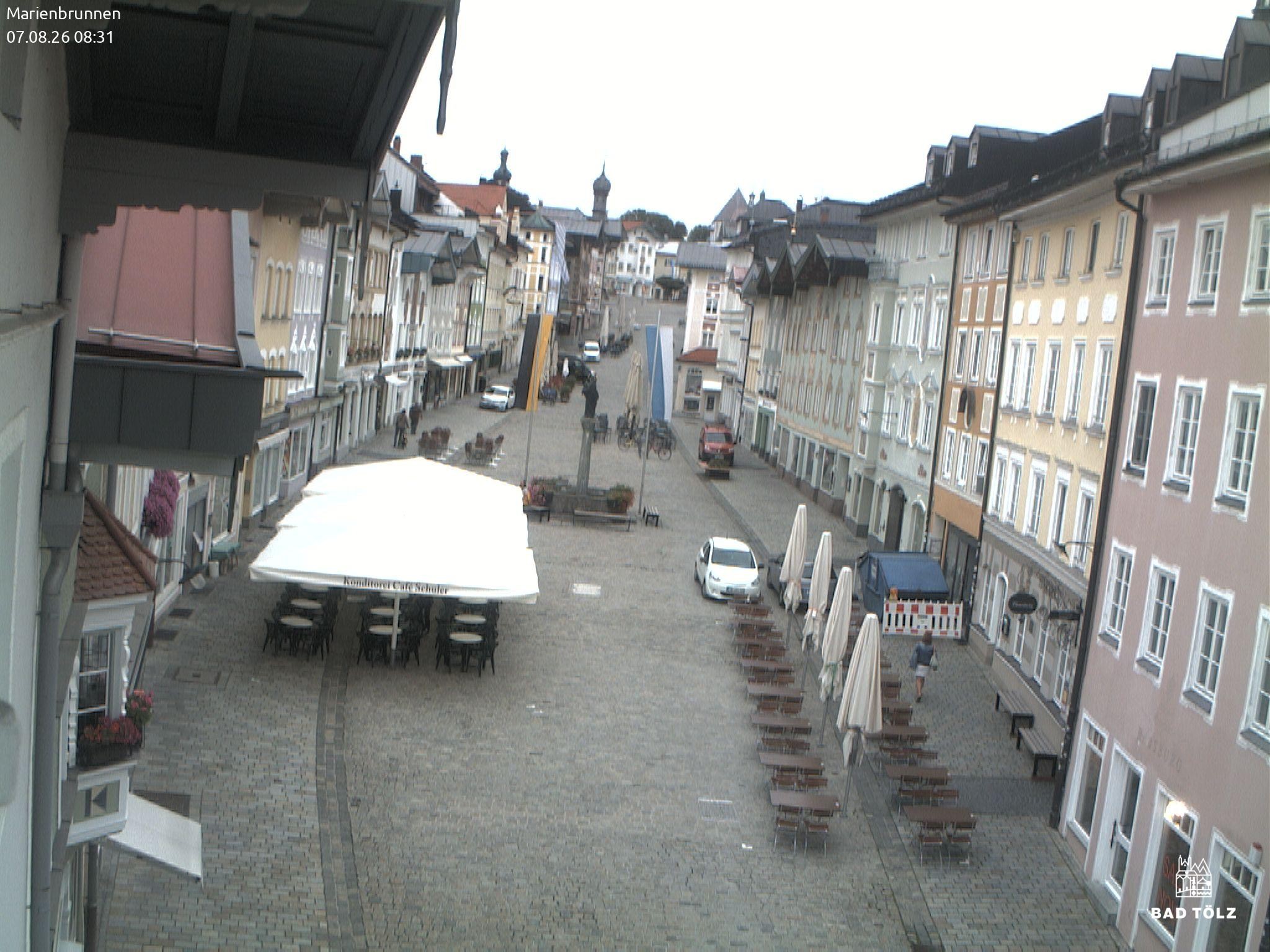 Archived image Webcam Marienbrunnen - Bad Tölz
