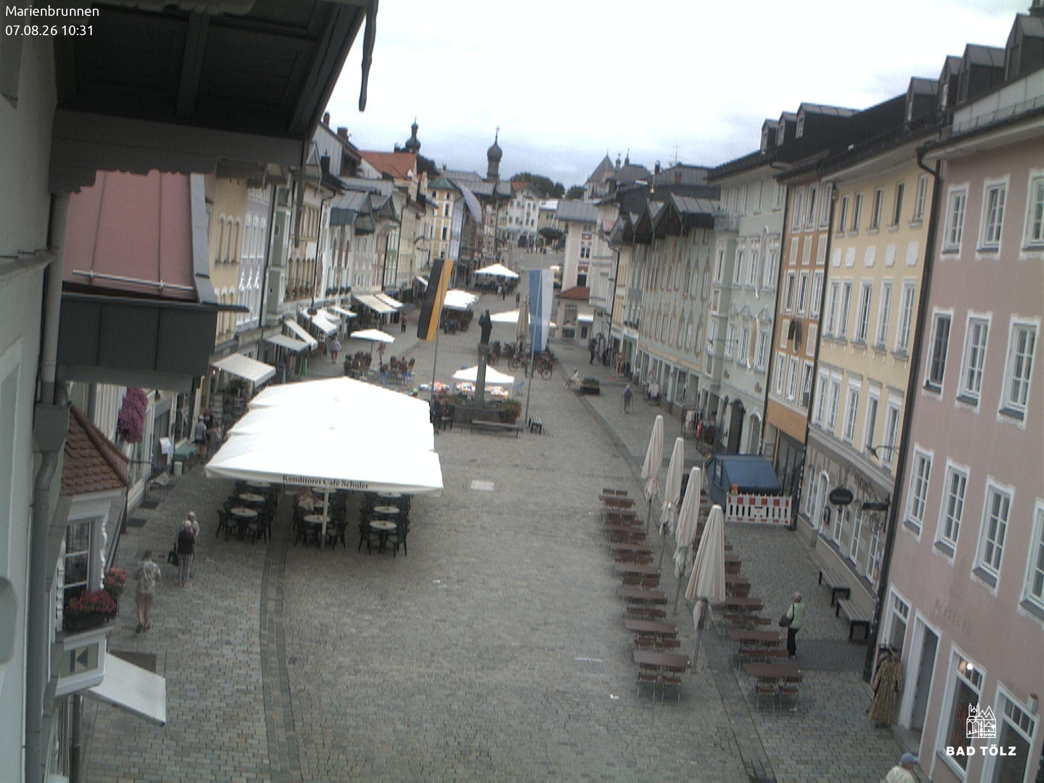 Archived image Webcam Marienbrunnen - Bad Tölz