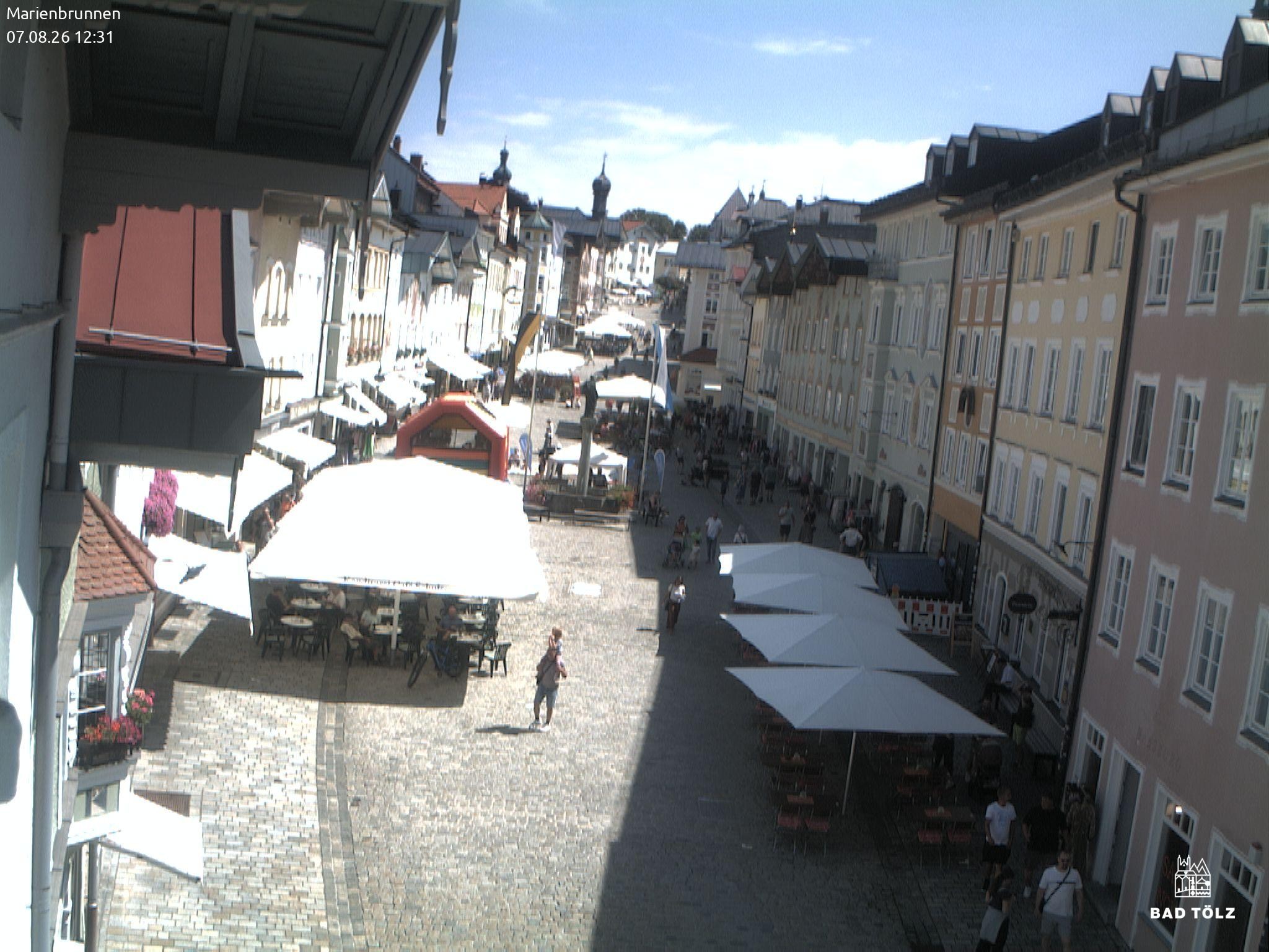 Archived image Webcam Marienbrunnen - Bad Tölz