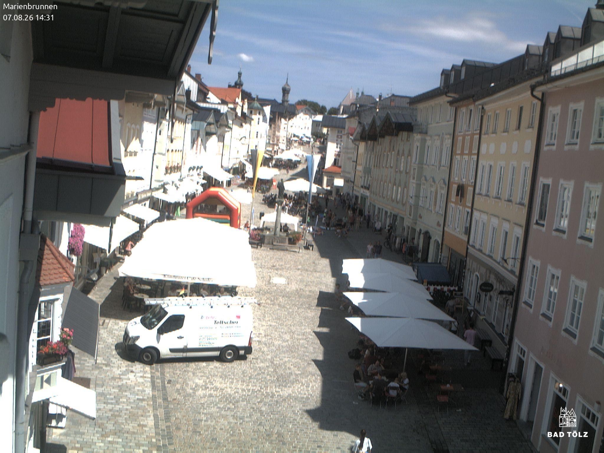 Archived image Webcam Marienbrunnen - Bad Tölz
