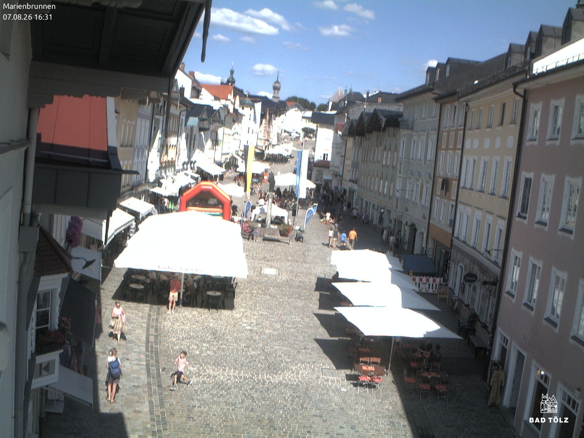 Archived image Webcam Marienbrunnen - Bad Tölz