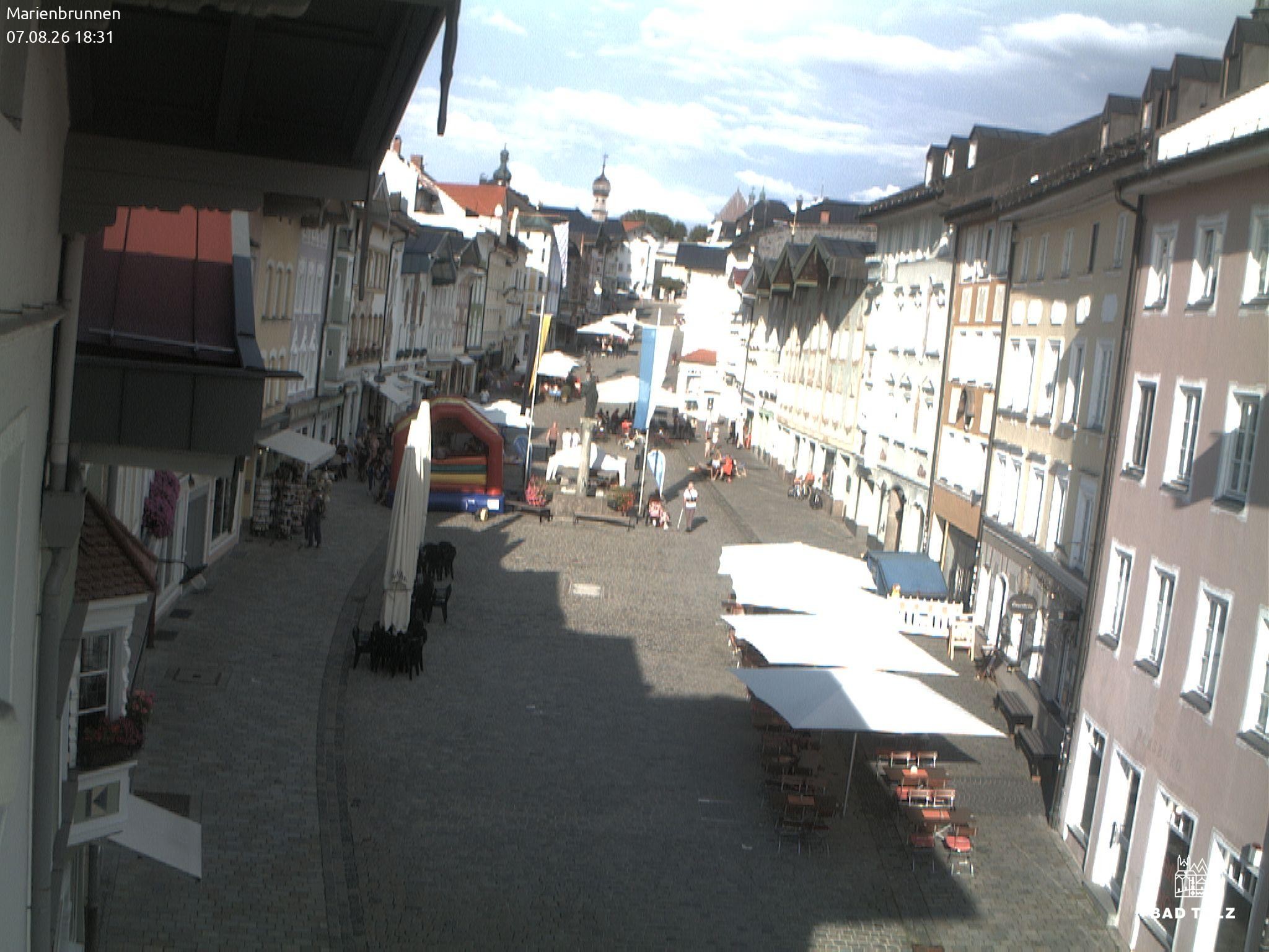 Archived image Webcam Marienbrunnen - Bad Tölz