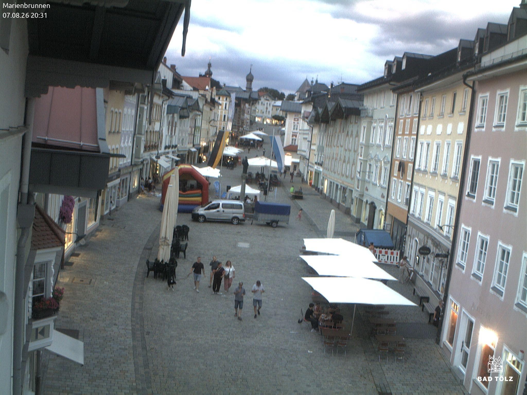 Archived image Webcam Marienbrunnen - Bad Tölz