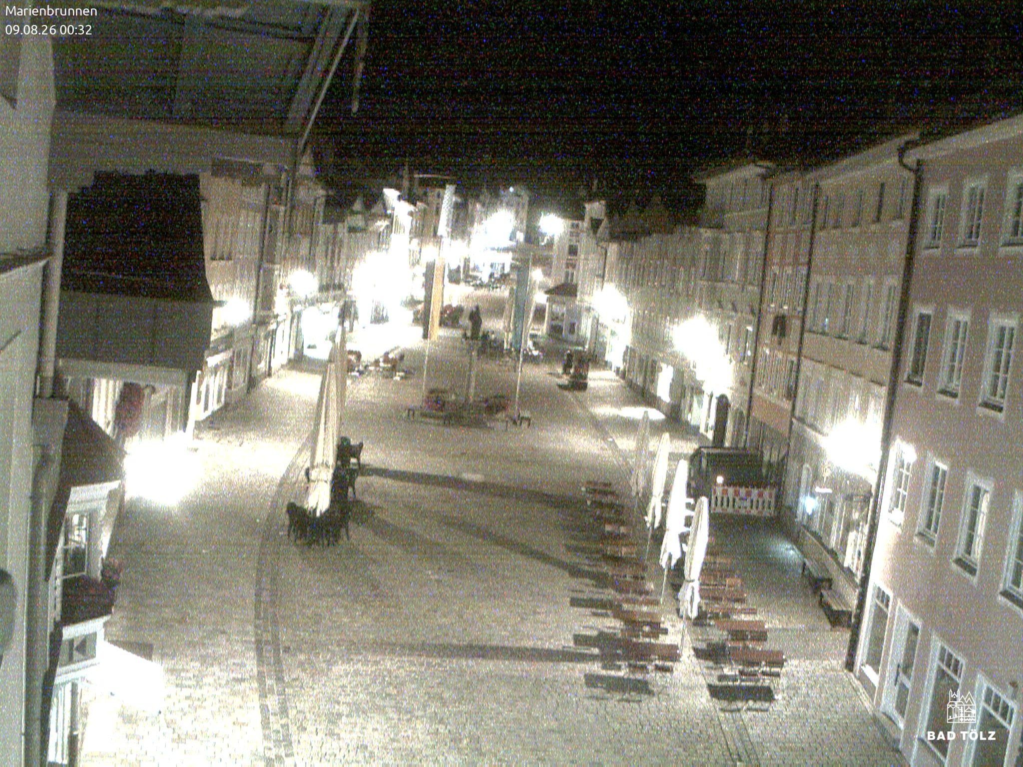 Archiv Foto Webcam Blick auf den Marienbrunnen Bad Tölz