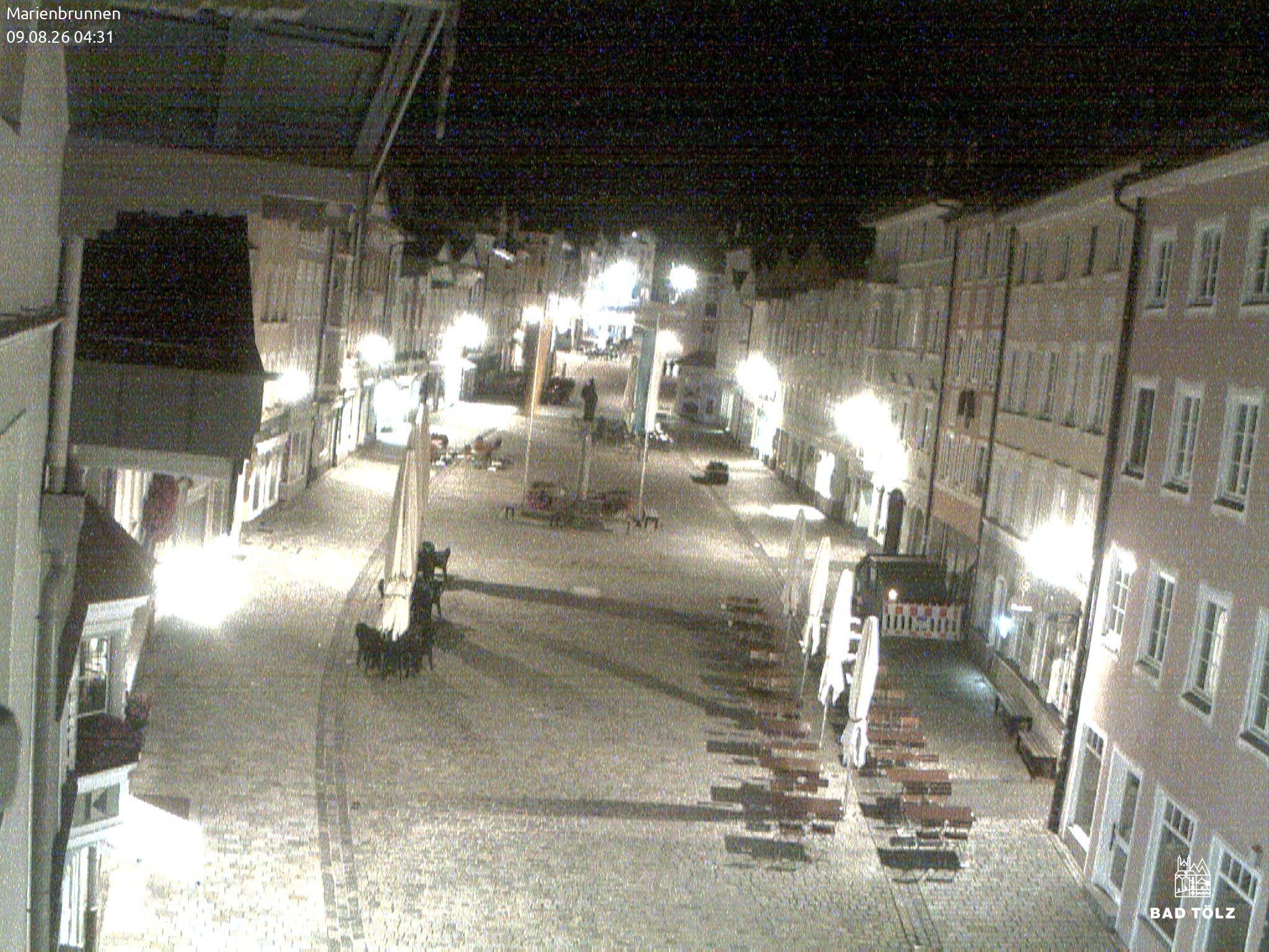 Archiv Foto Webcam Blick auf den Marienbrunnen Bad Tölz